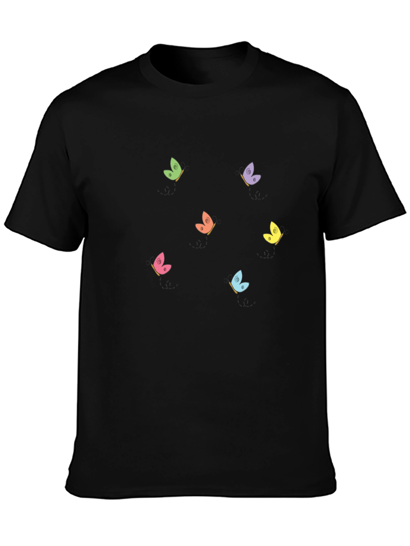 Butterfly Graphic T-Shirt - Soft Cotton Crew Neck Tee