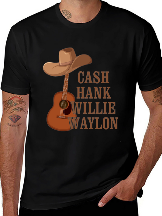 Country Legends T-Shirt - Cash Hank Willie Waylon