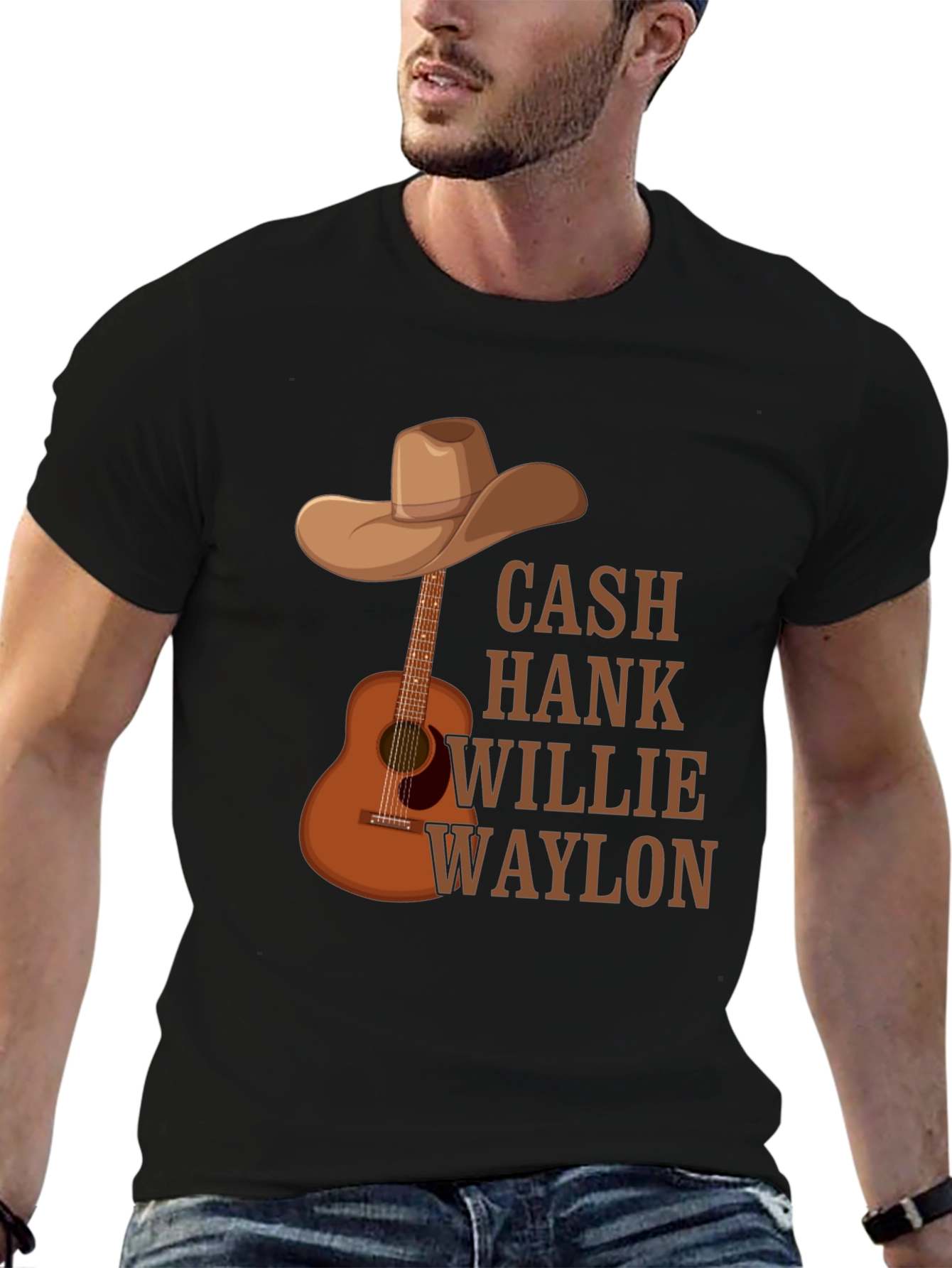 Country Legends T-Shirt - Cash Hank Willie Waylon