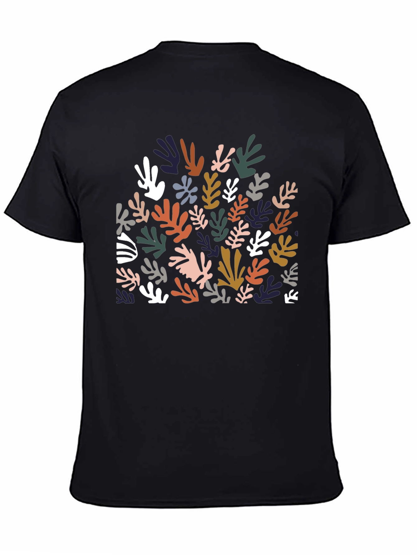 Abstract Leaves Graphic T-Shirt - Modern Style