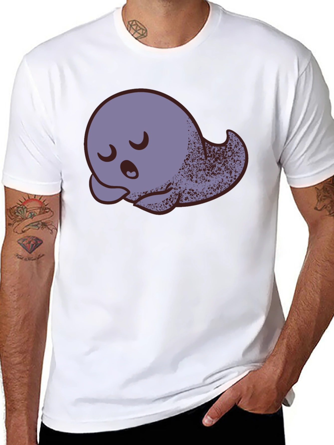Sleepy Ghost T-Shirt - Cute and Comfortable