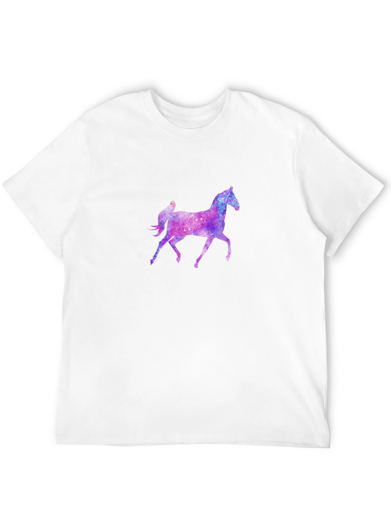 Cosmic Horse Graphic Tee - Black Unisex T-Shirt