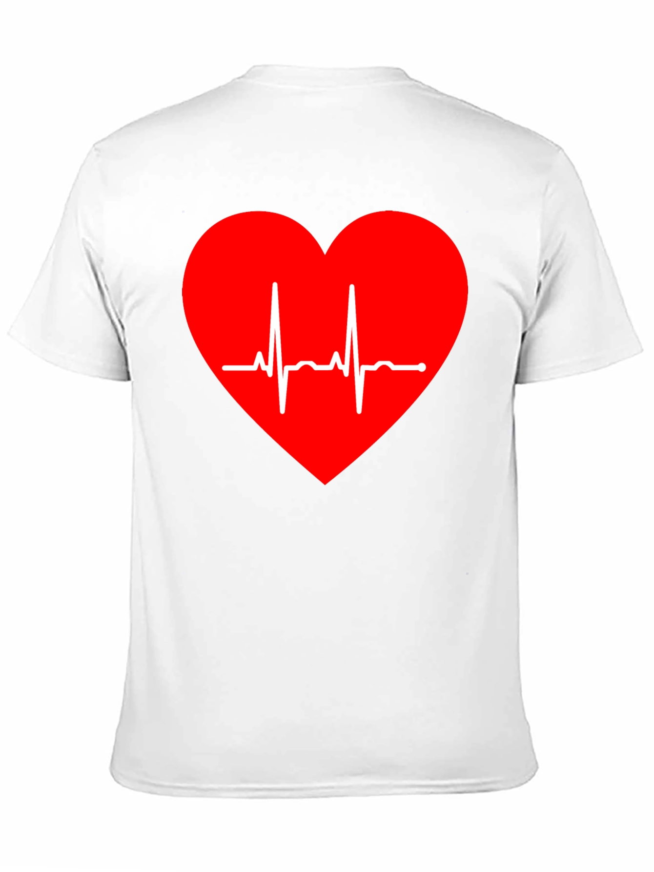Heartbeat Heart T-Shirt - Stylish Black Tee
