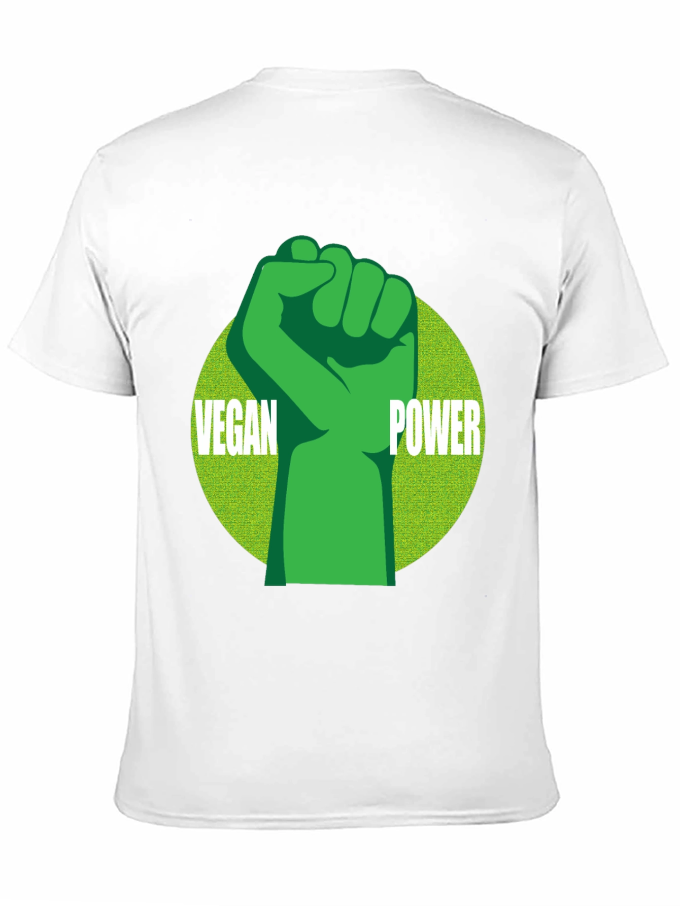 Vegan Power T-Shirt - Green Fist Graphic Tee