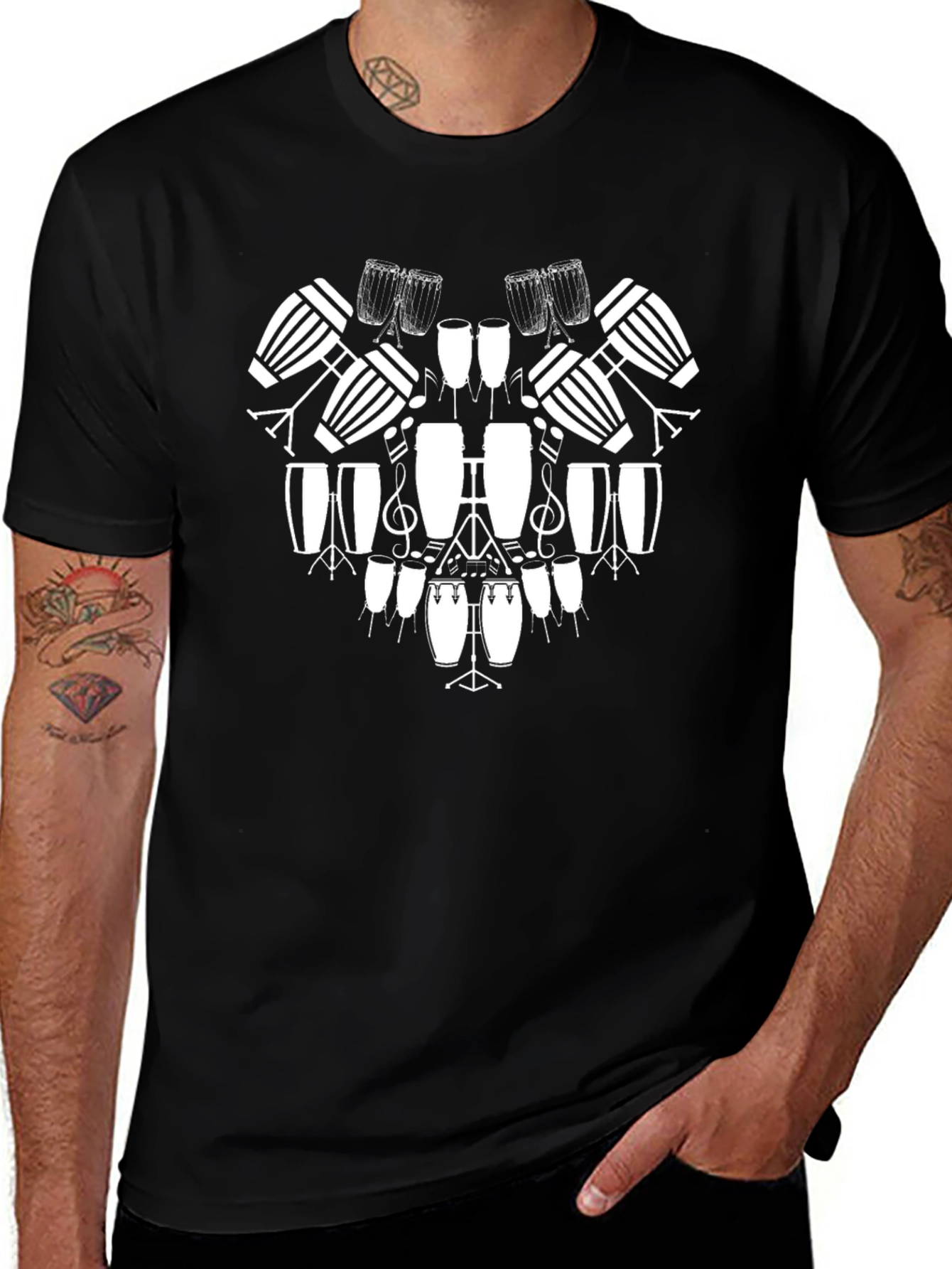 Drum Beat T-Shirt - Musical Instrument Design