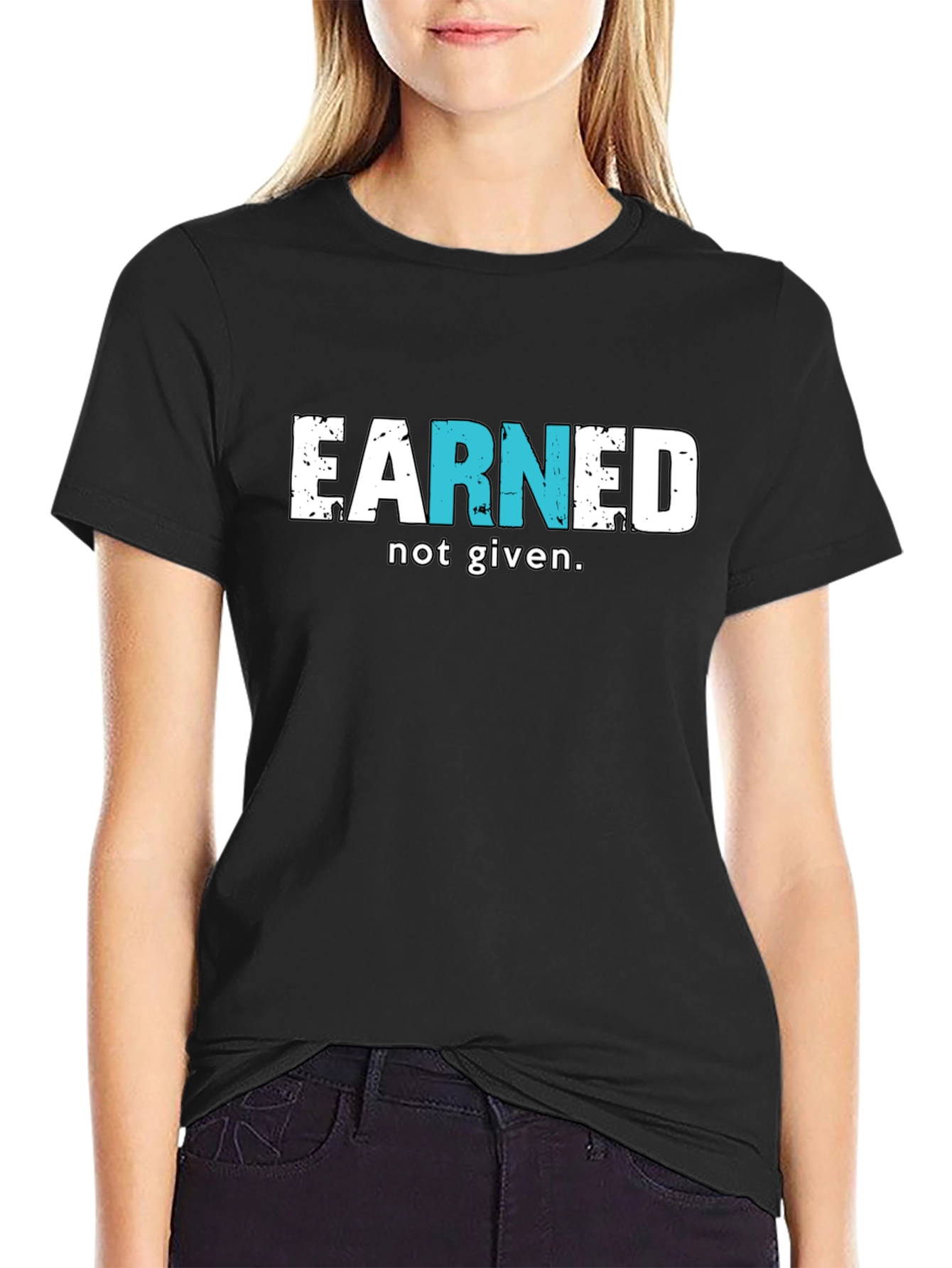 Earned Not Given Black T-Shirt