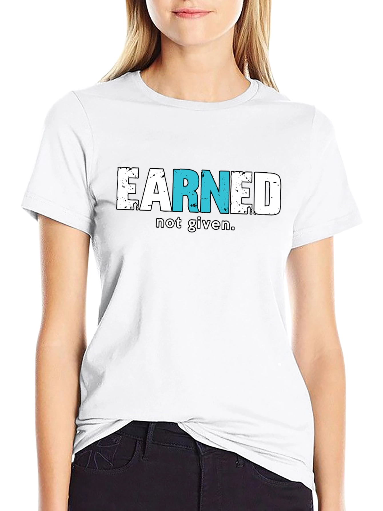 Earned Not Given Black T-Shirt