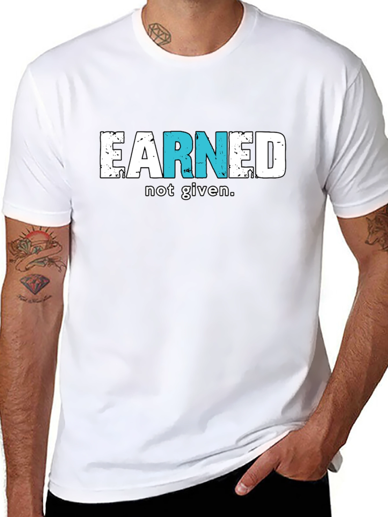 Earned Not Given Black T-Shirt