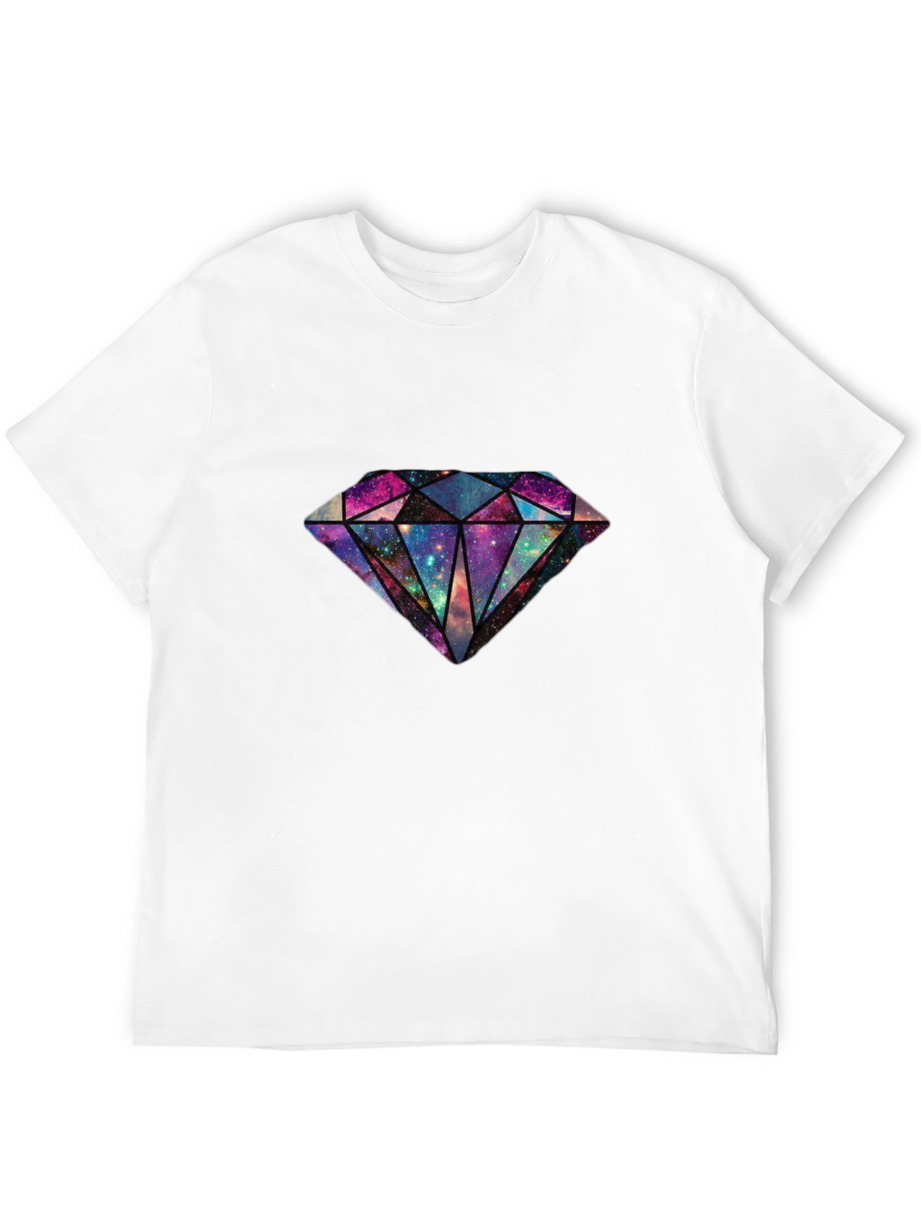 Galaxy Diamond Graphic Tee - Stylish & Unique