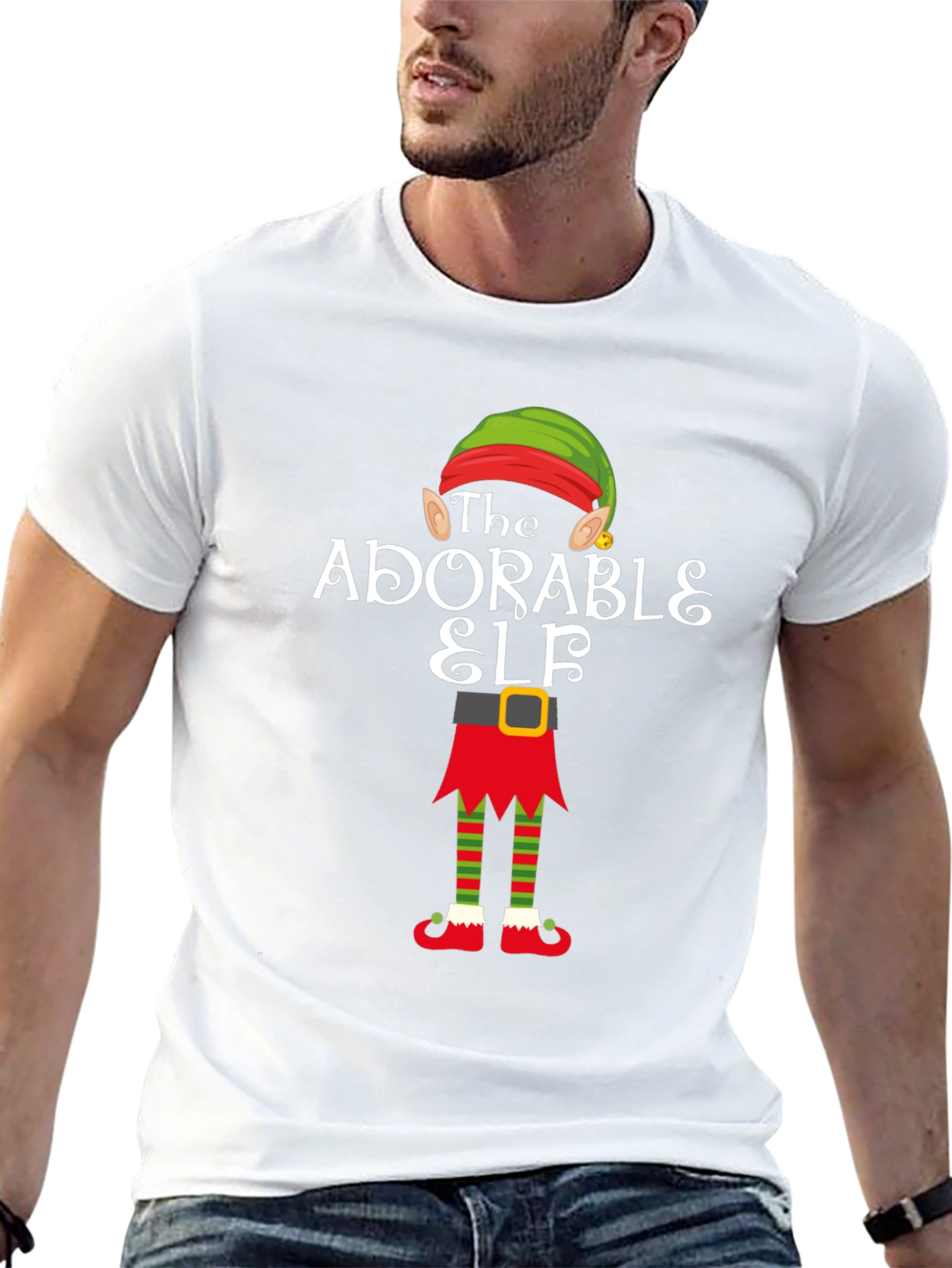 Adorable Elf Christmas T-Shirt Festive Holiday Tee
