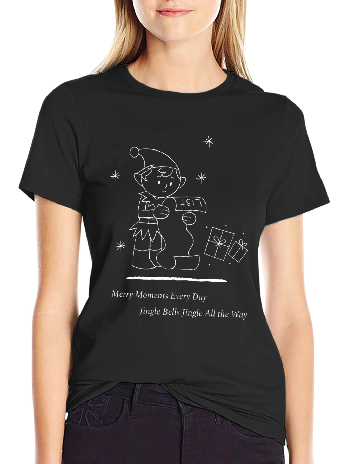 Merry Moments Elf Graphic Tee