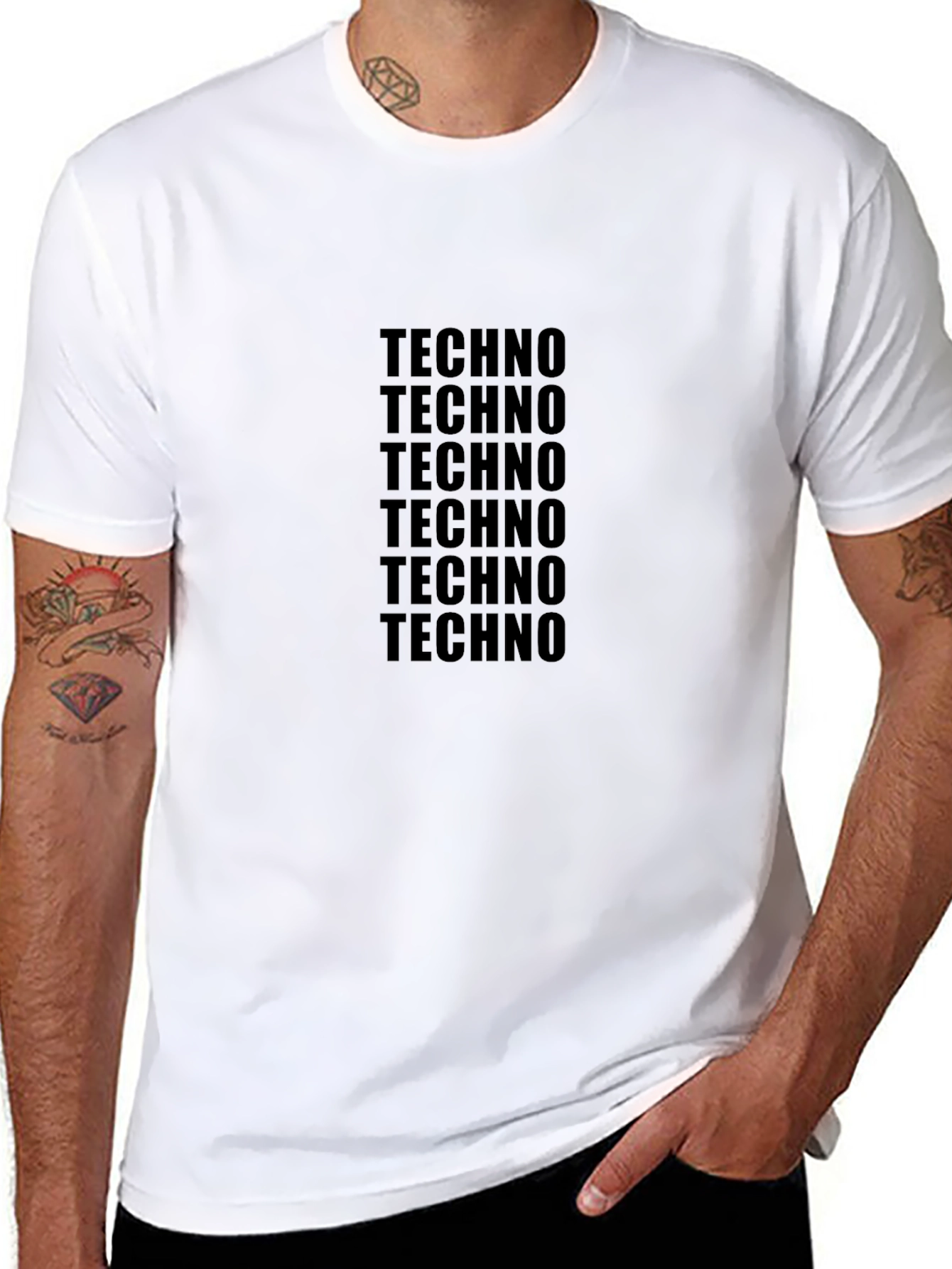 Techno Music T-Shirt - Minimalist Design