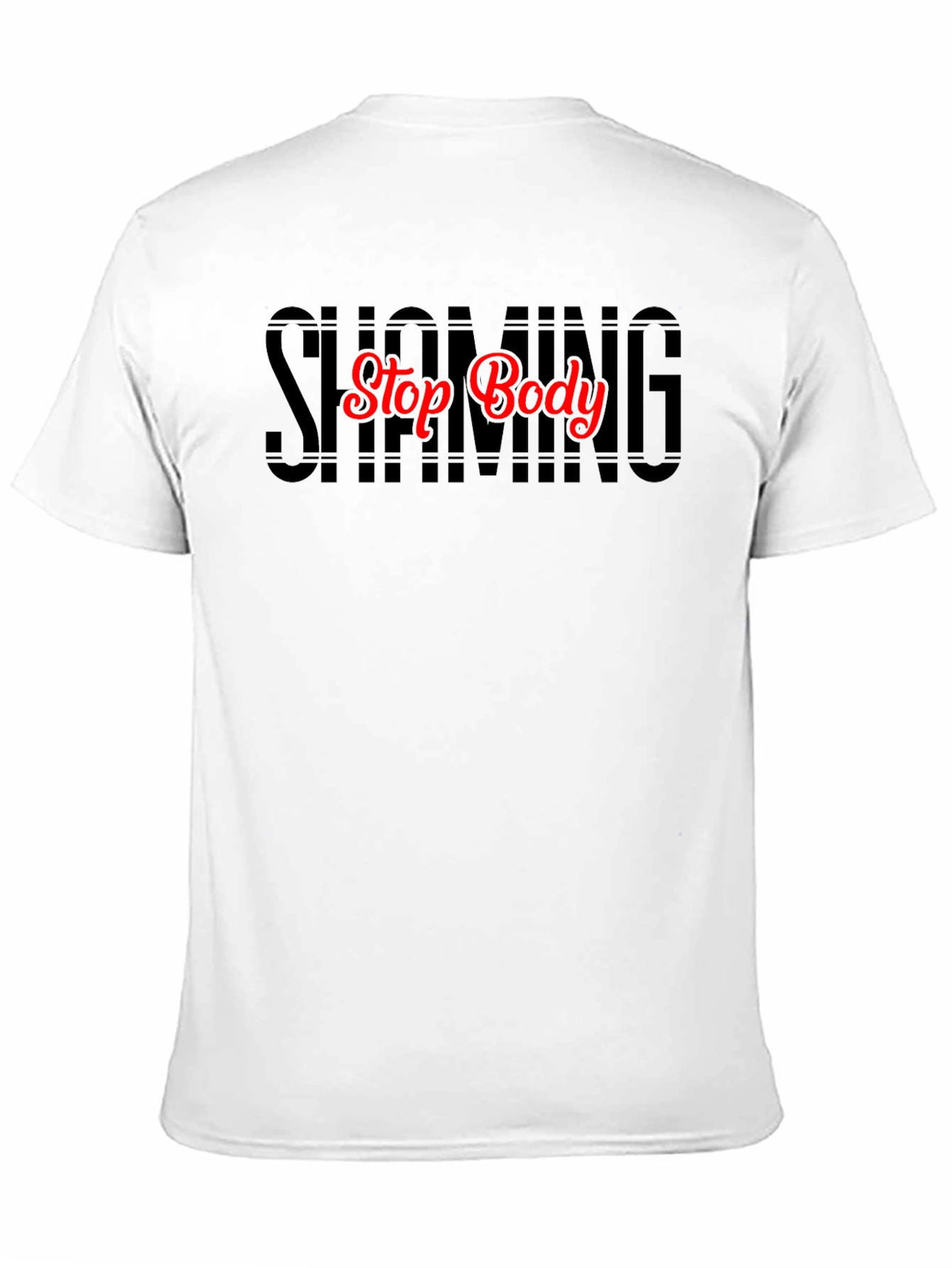 Stop Body Shaming Graphic Tee - Black
