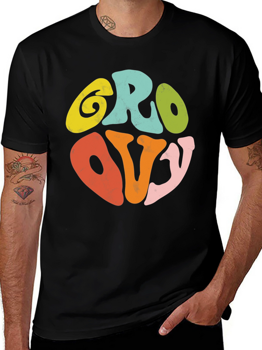 Retro Groovy Graphic T-Shirt - Vintage Style Tee