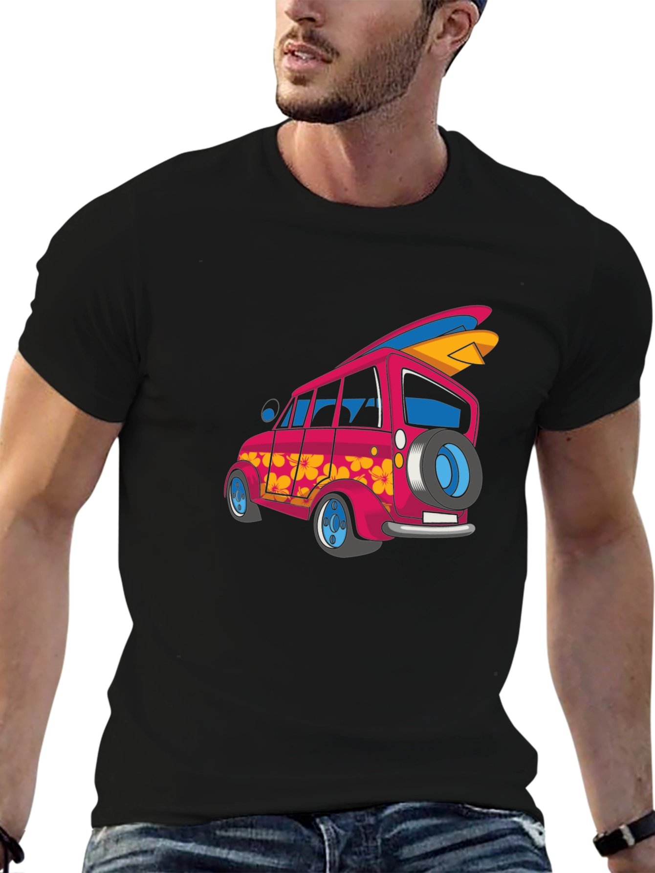 Retro Van Surfboard T-Shirt