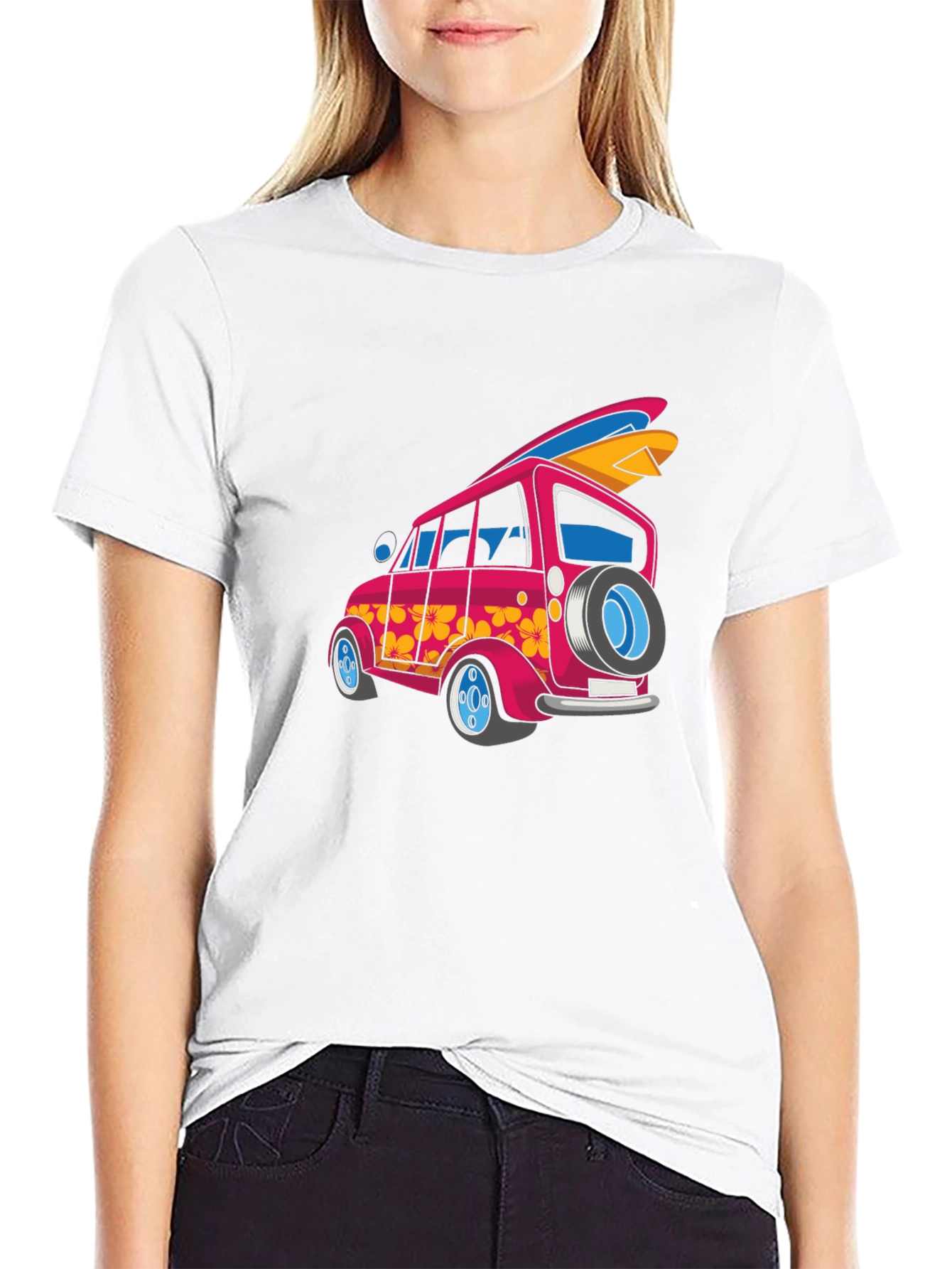 Retro Van Surfboard T-Shirt