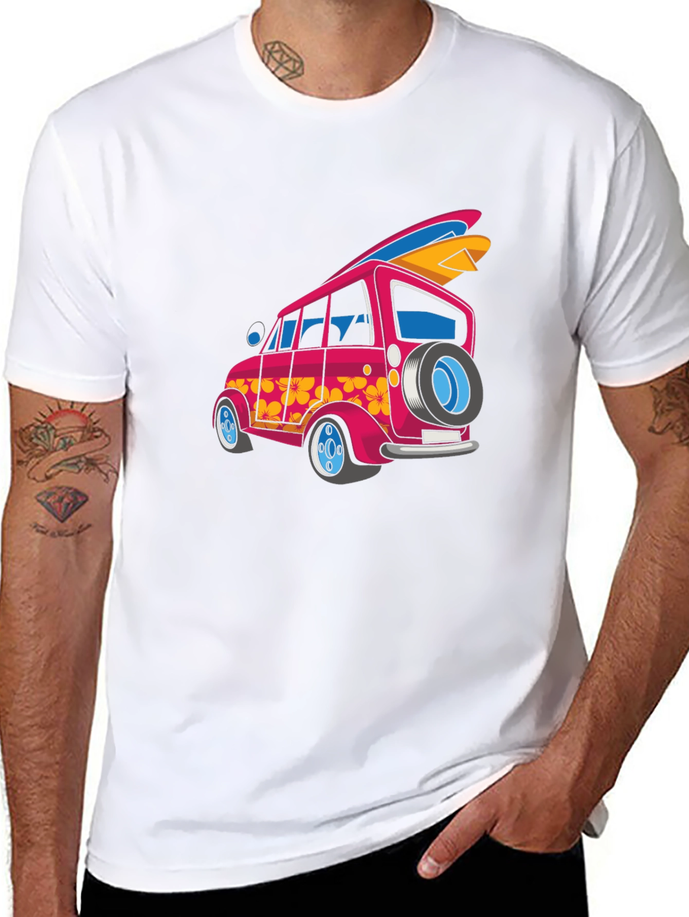 Retro Van Surfboard T-Shirt