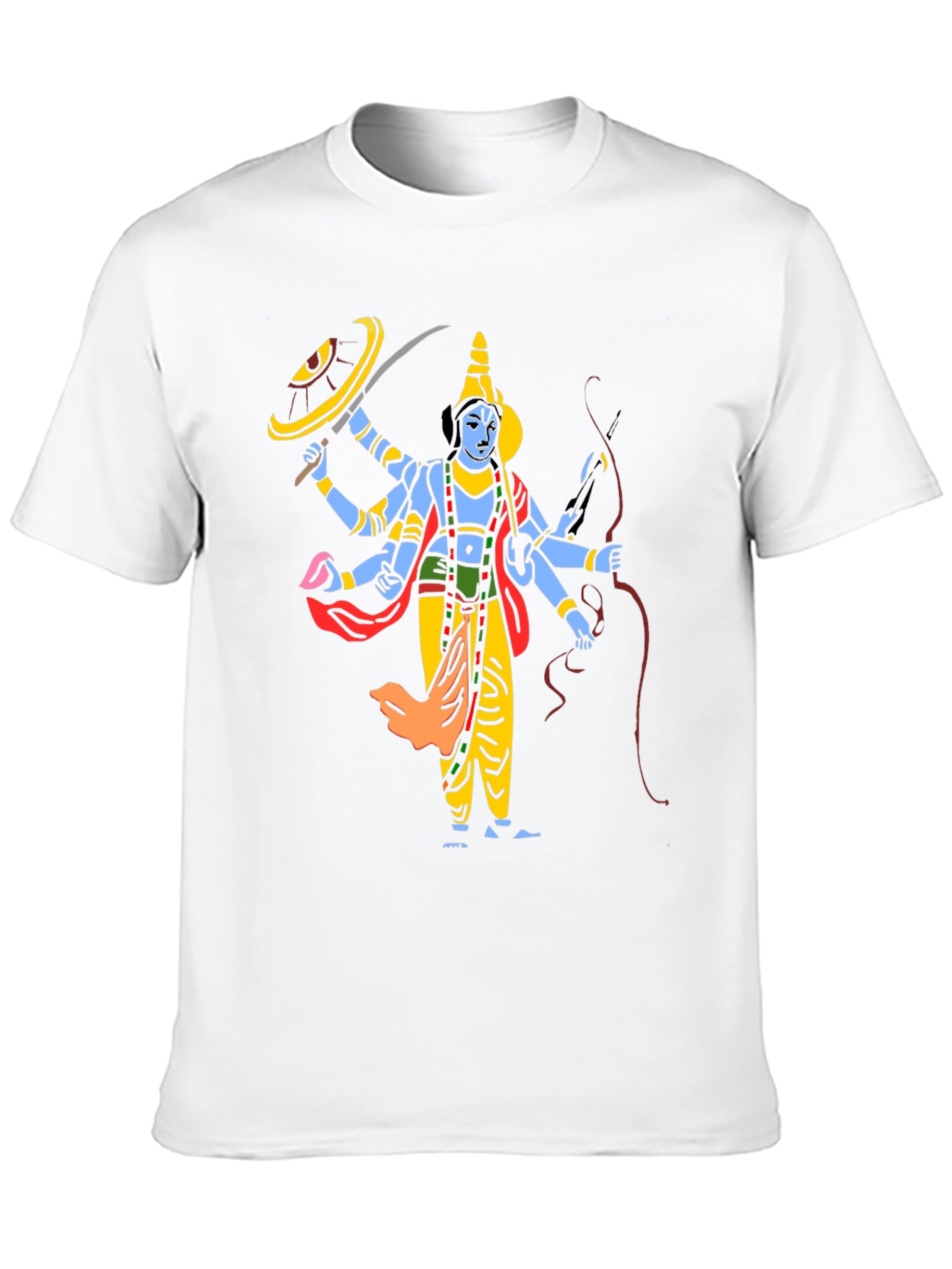 Krishna Graphic Print Black T-Shirt