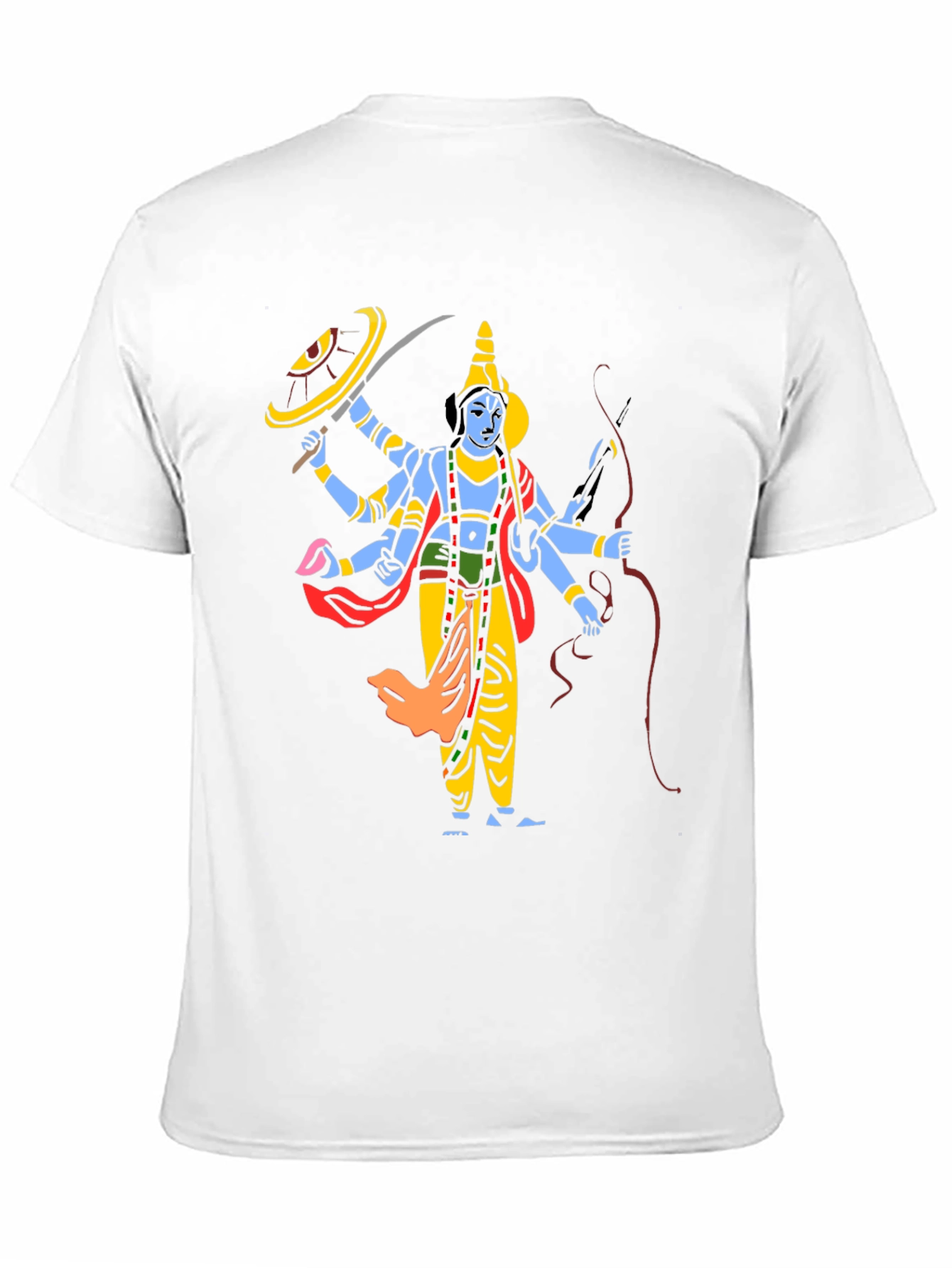 Krishna Graphic Print Black T-Shirt