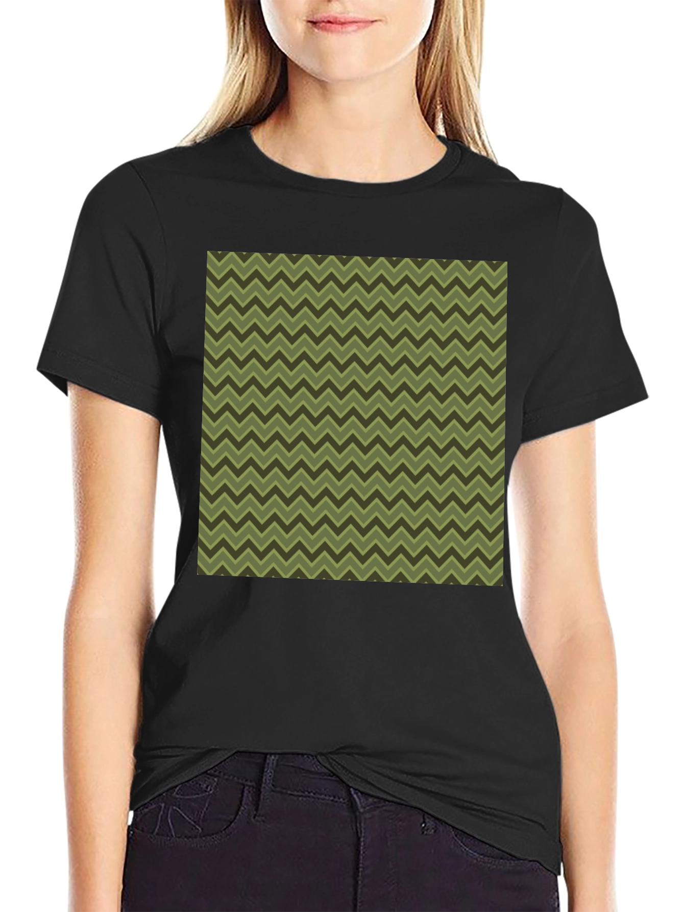 Stylish Chevron Pattern T-Shirt