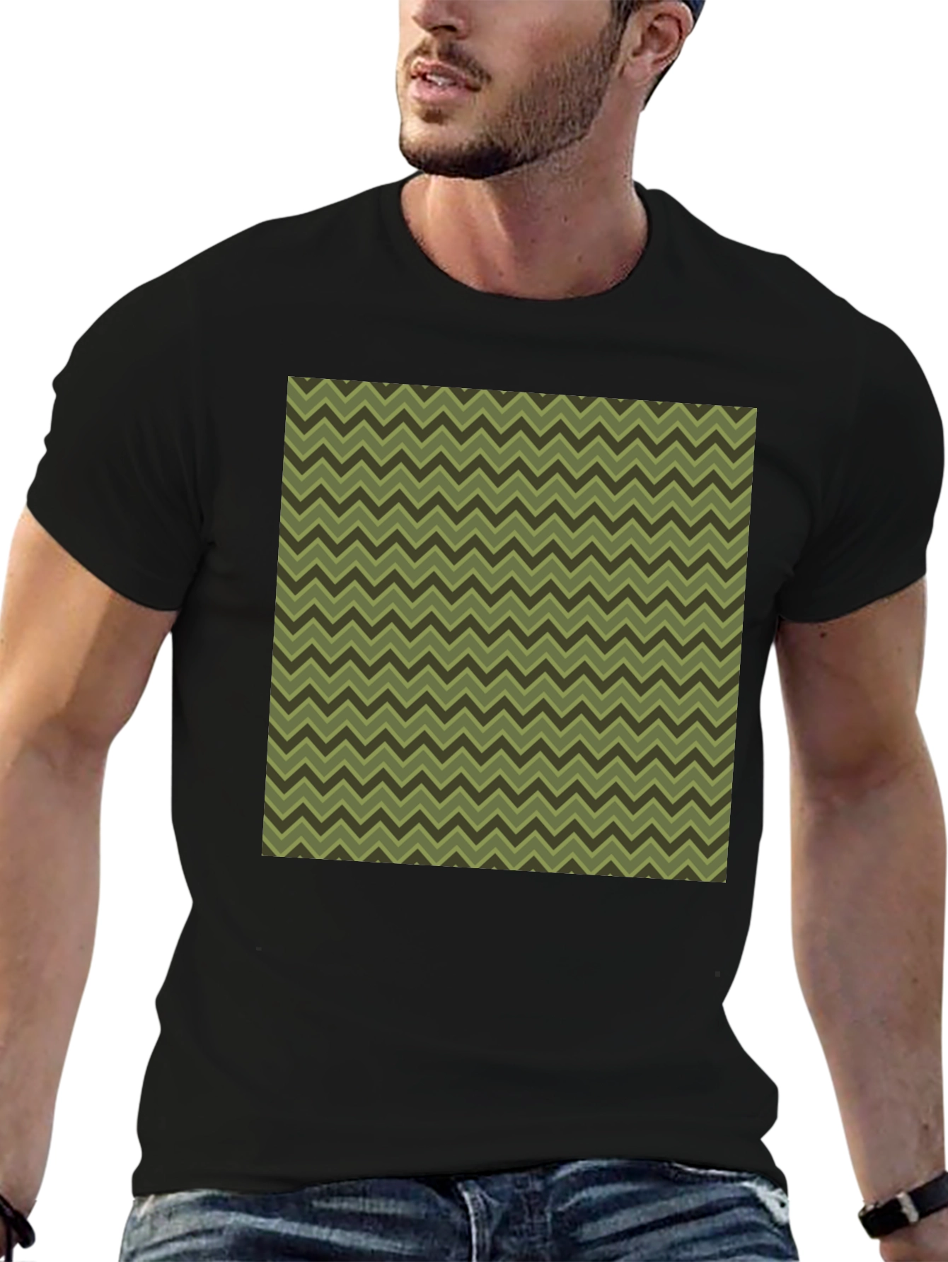 Stylish Chevron Pattern T-Shirt