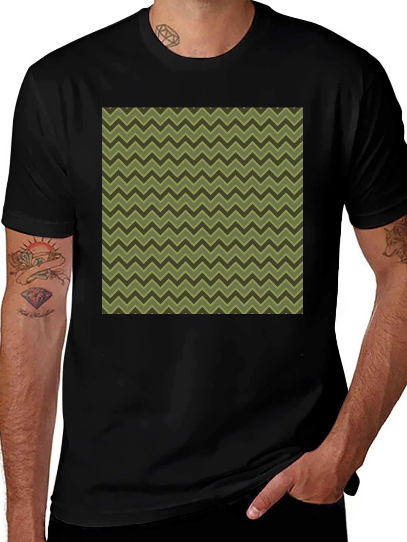 Stylish Chevron Pattern T-Shirt