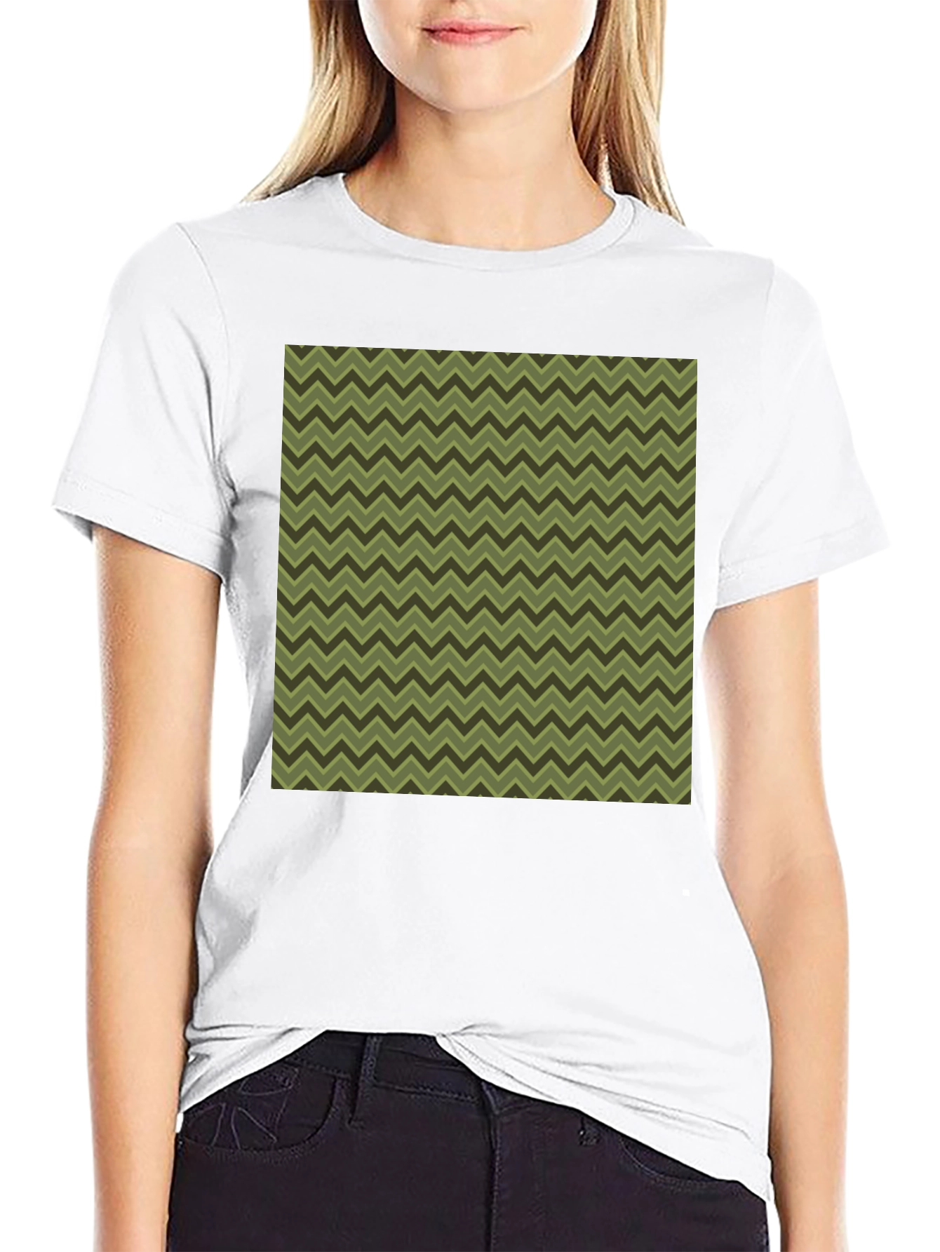 Stylish Chevron Pattern T-Shirt