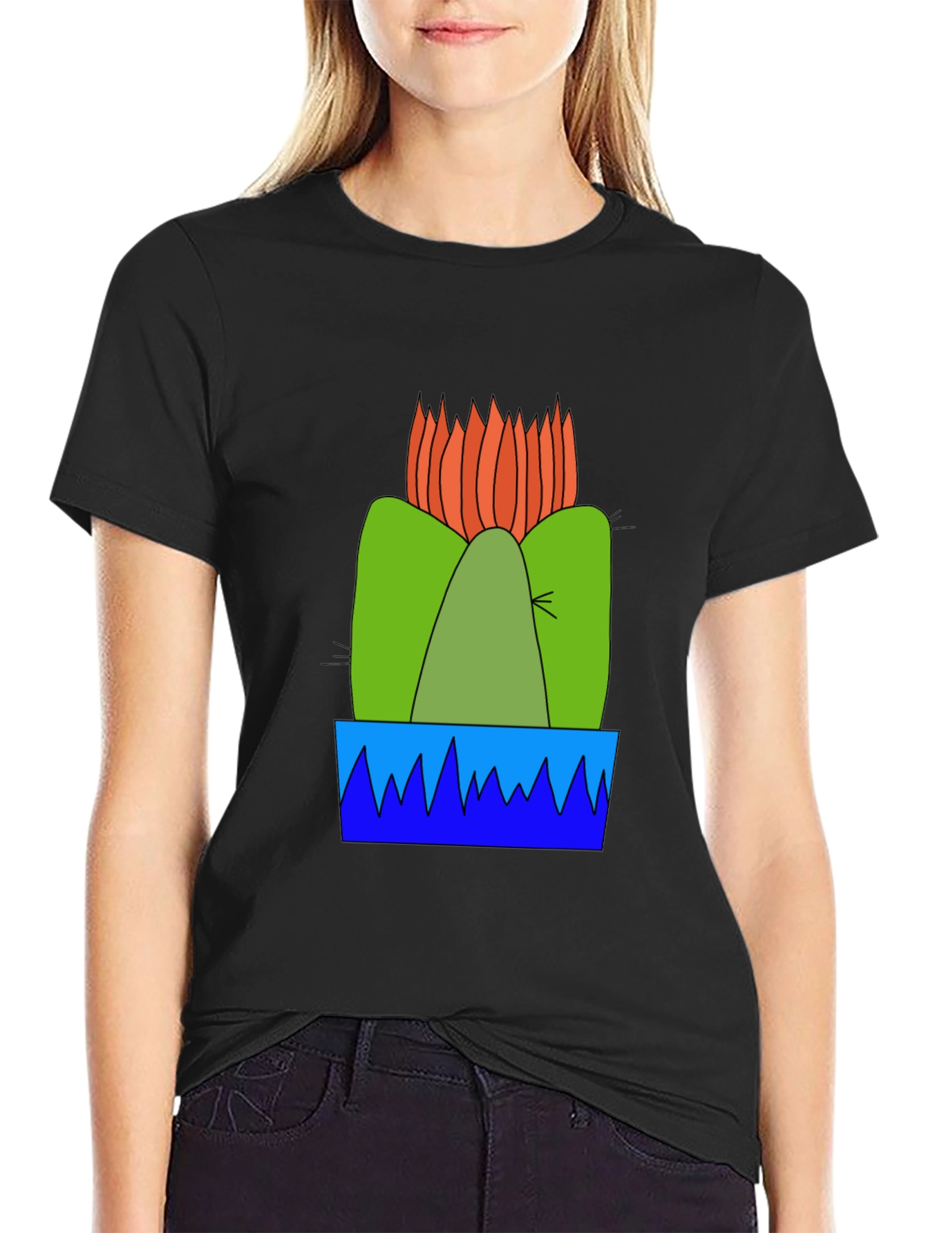 Cactus Graphic T-Shirt - Desert Bloom Tee