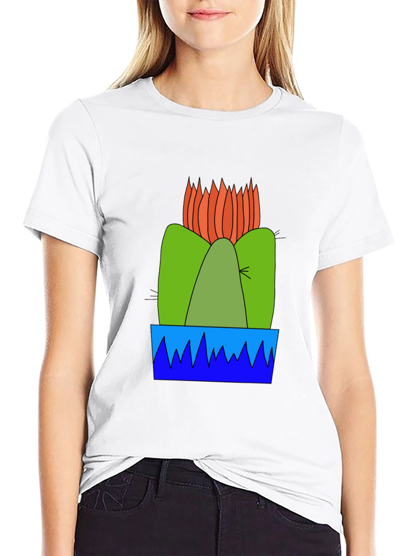 Cactus Graphic T-Shirt - Desert Bloom Tee