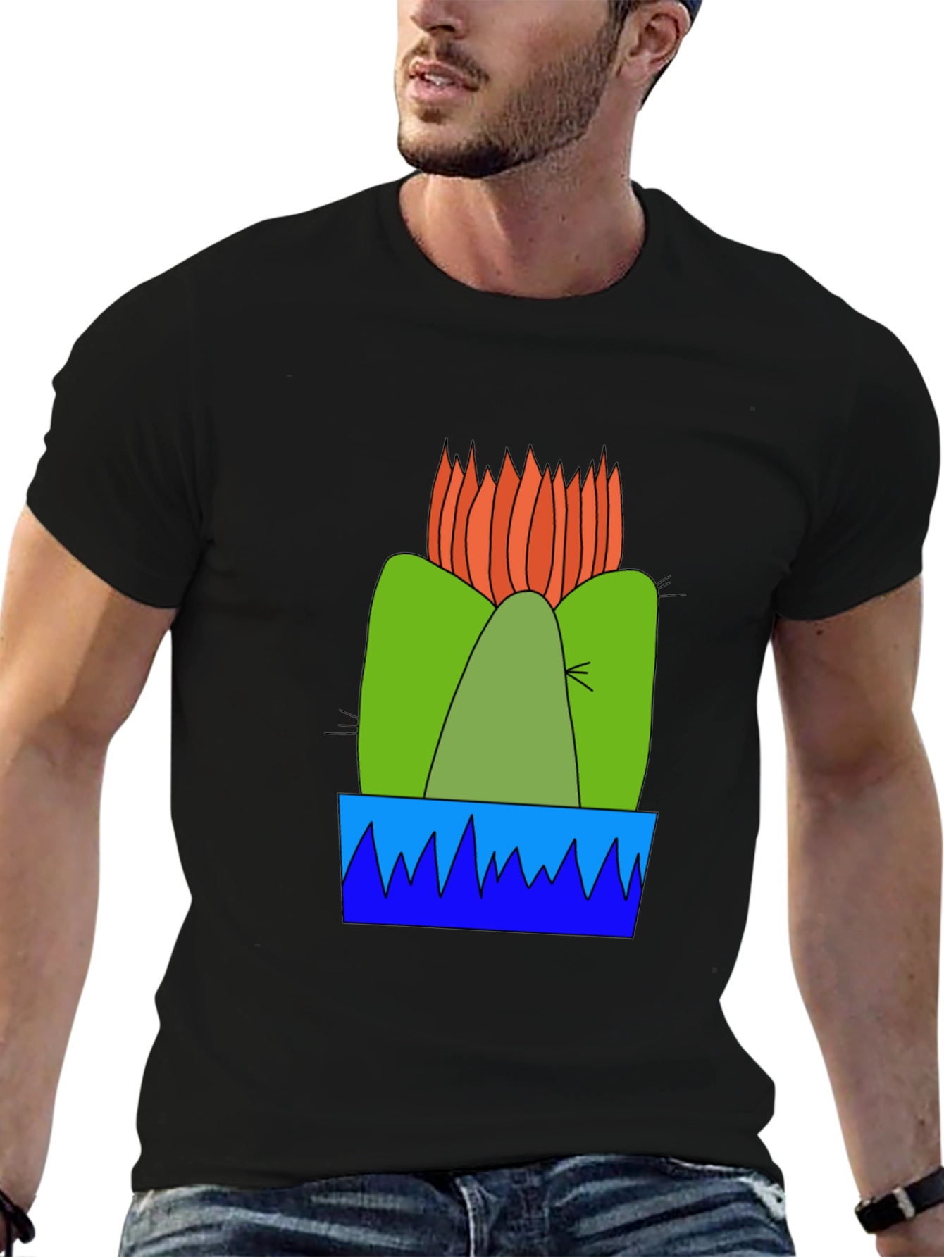 Cactus Graphic T-Shirt - Desert Bloom Tee
