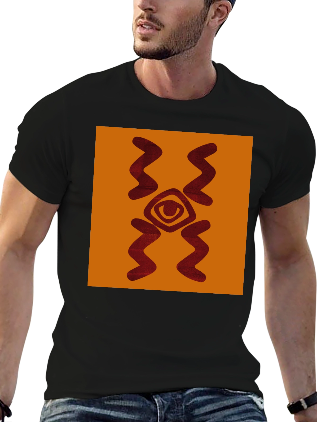 Eye Graphic Tee - Unique Patterned Cotton Shirt