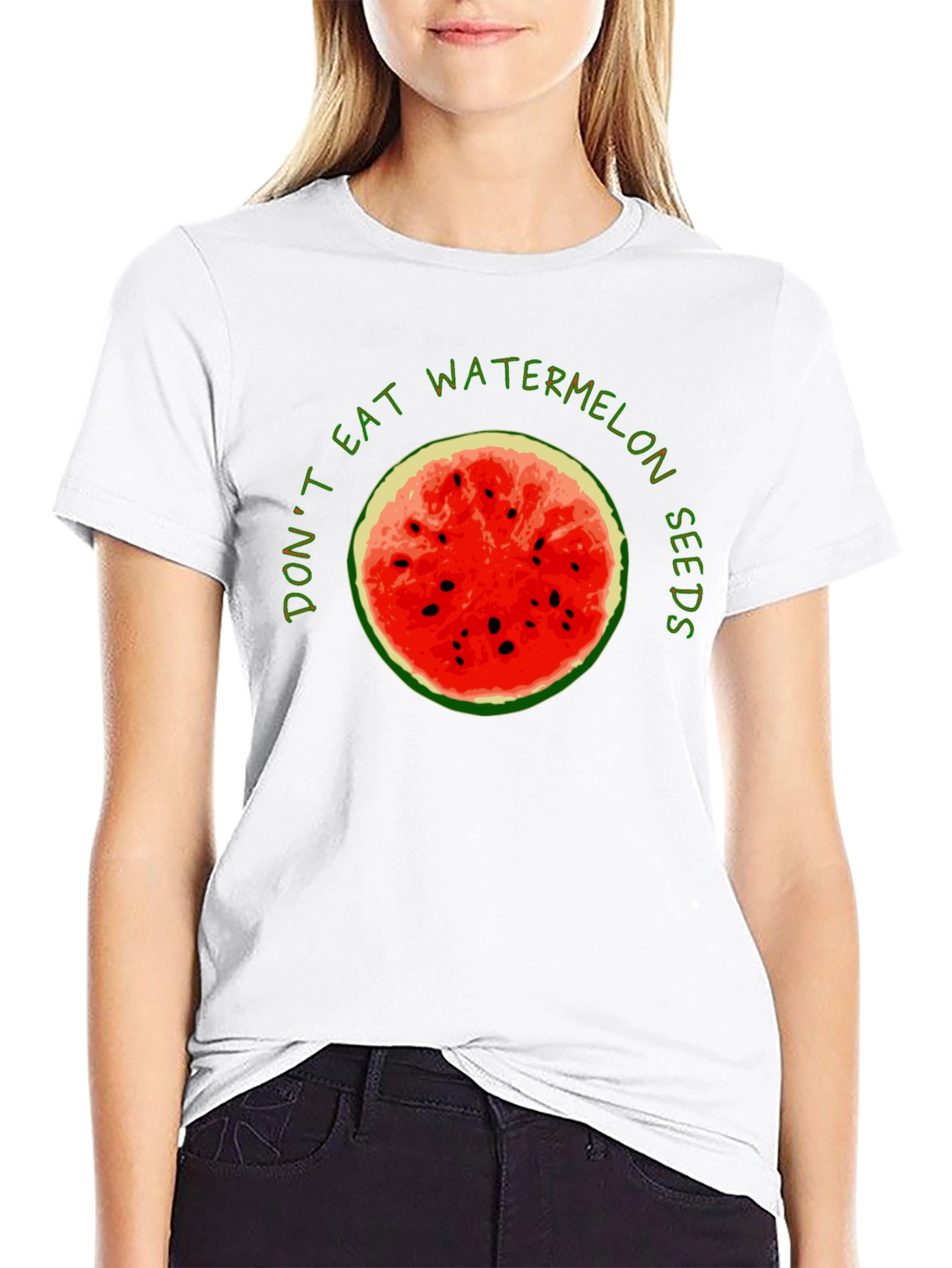 Dont Eat Watermelon Seeds Graphic Tee