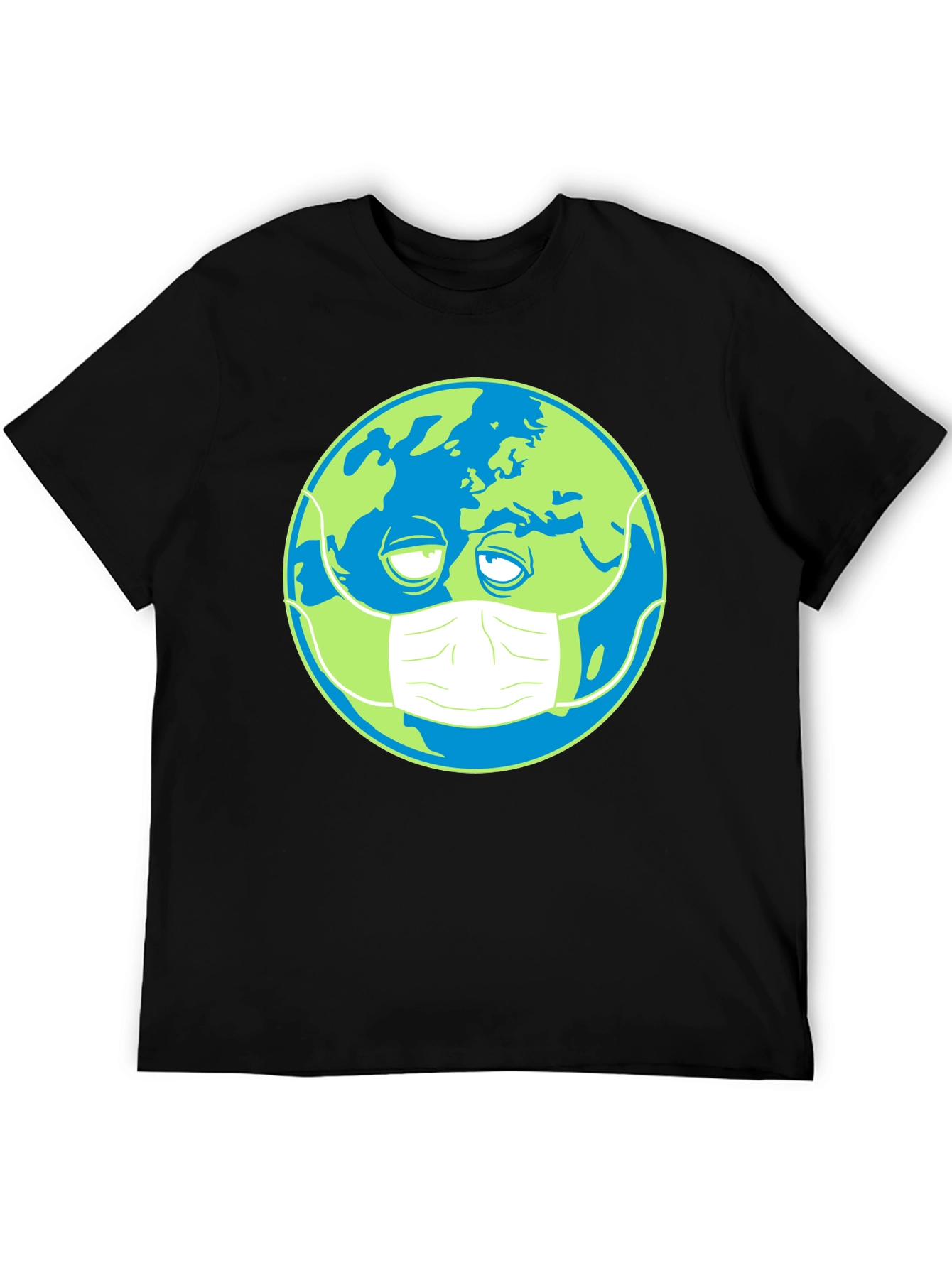 Earth Wearing Mask Graphic Tee