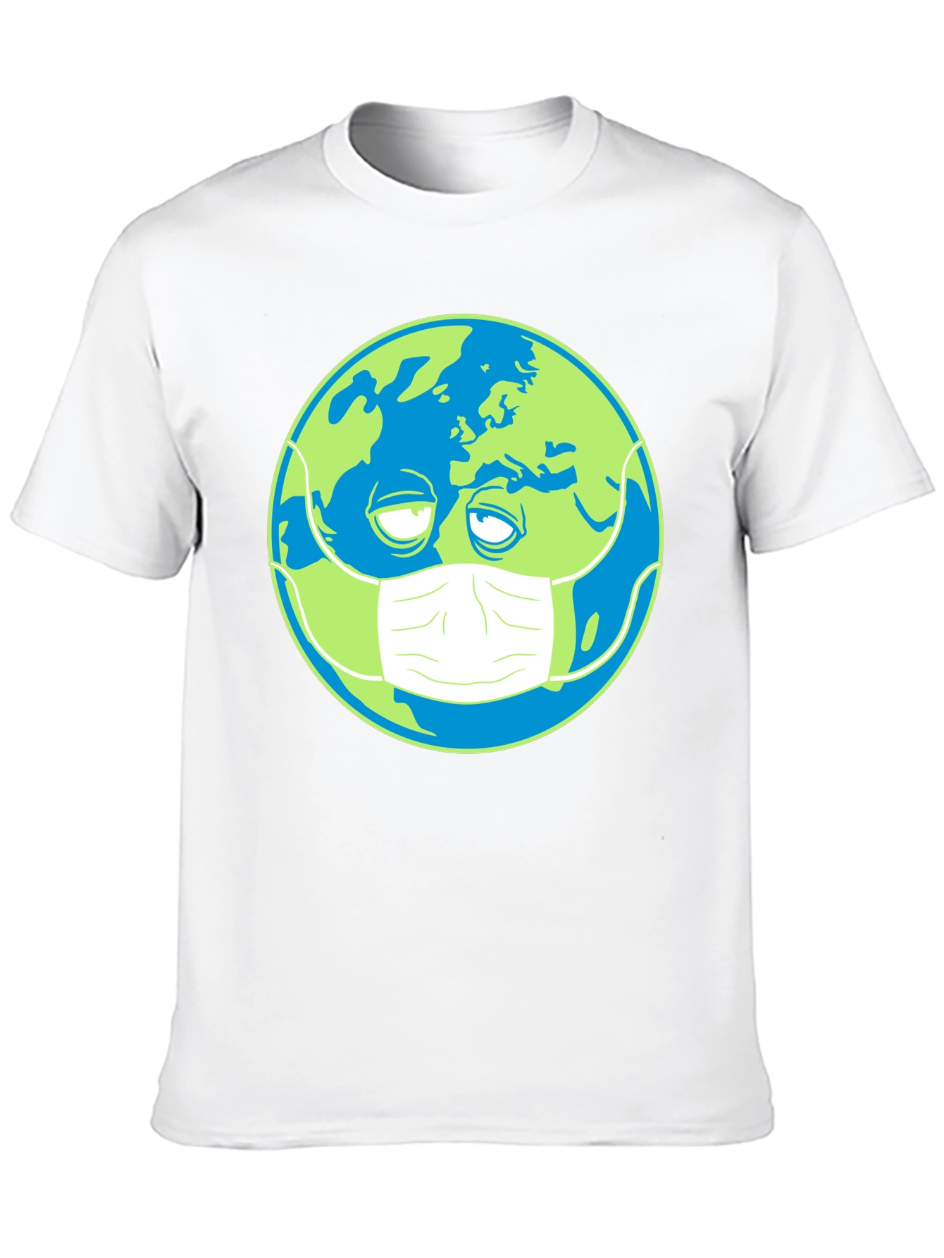 Earth Wearing Mask Graphic Tee