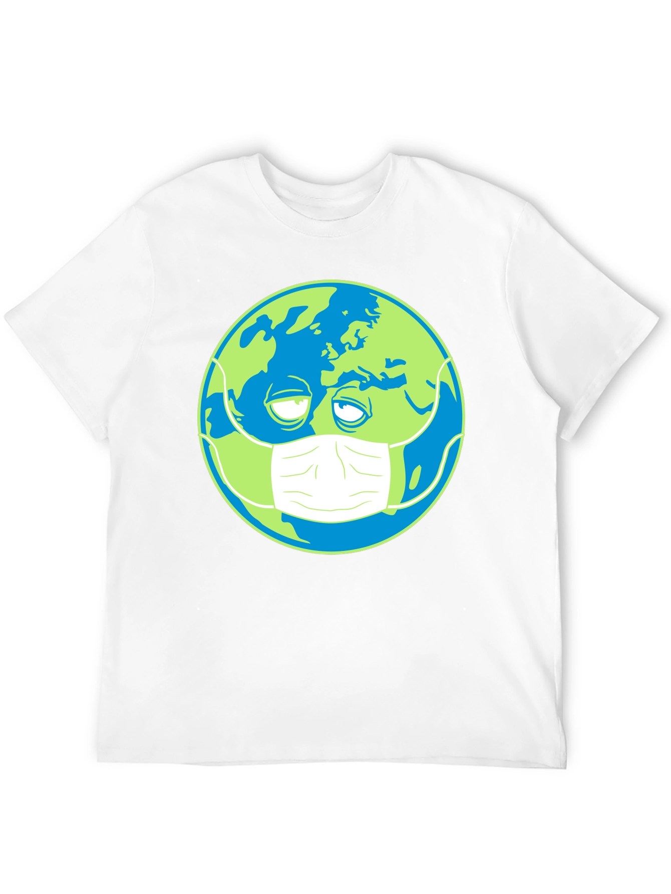 Earth Wearing Mask Graphic Tee