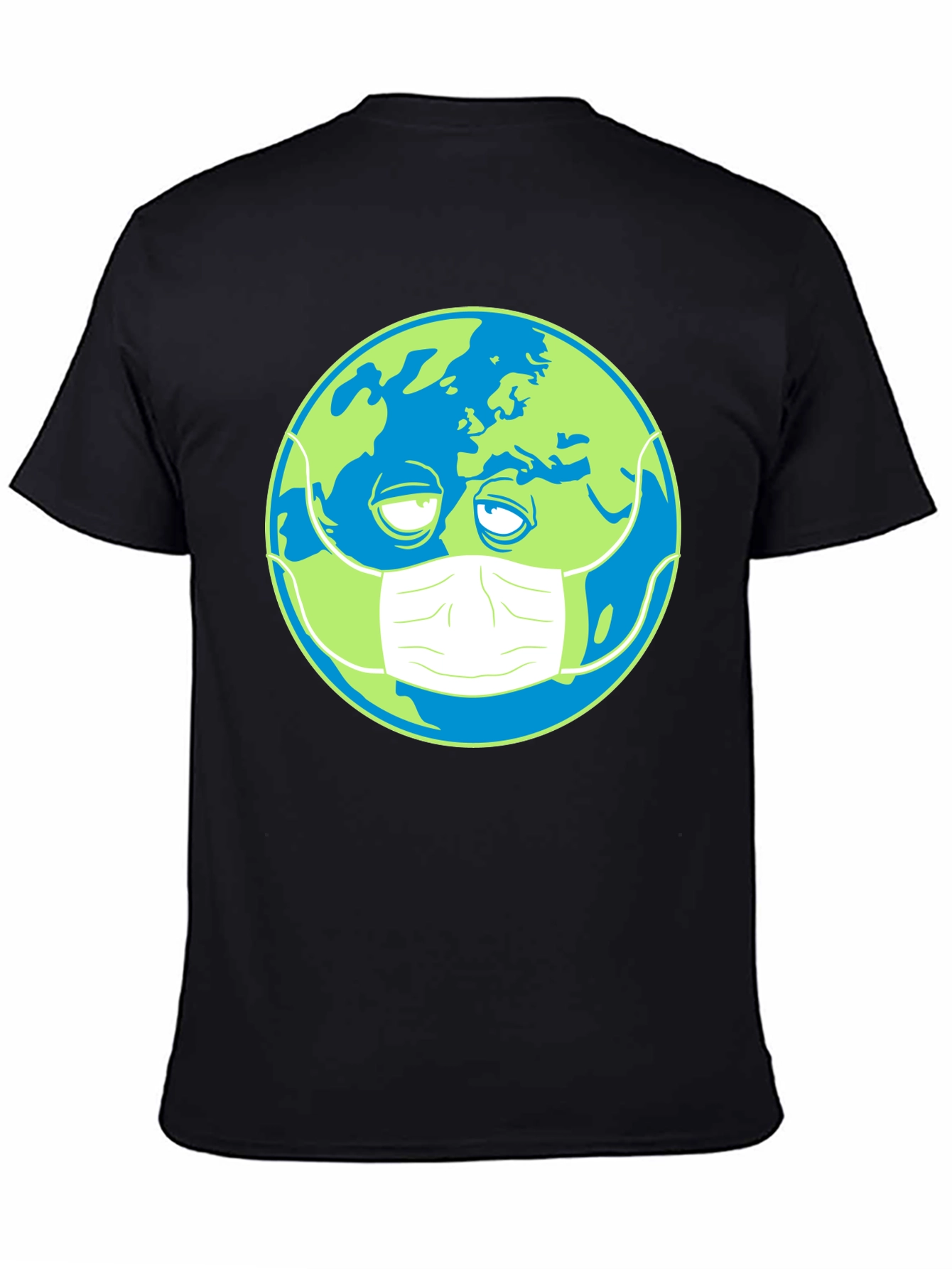 Earth Wearing Mask Graphic Tee