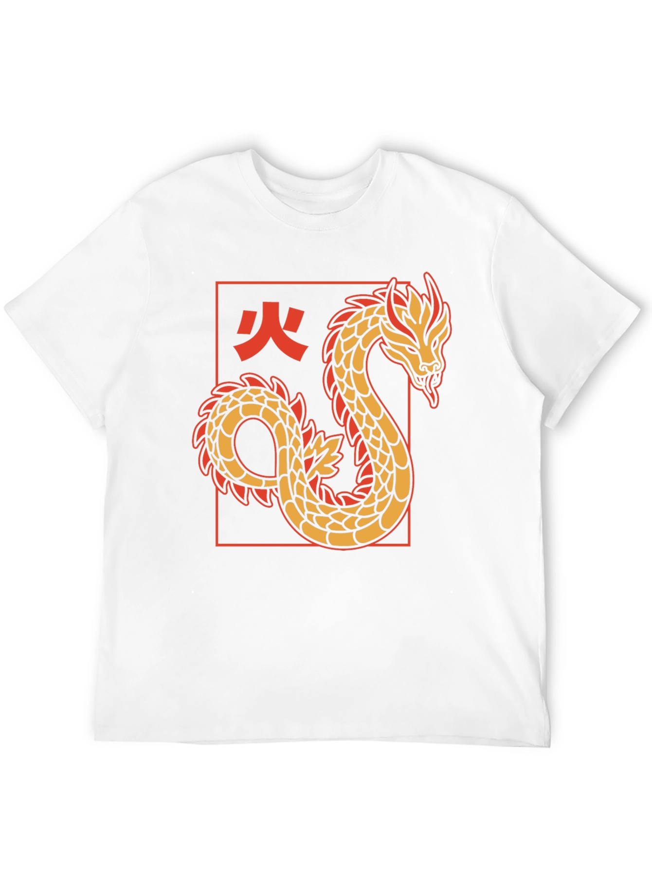 Dragon Graphic Tee - Black Cotton T-Shirt