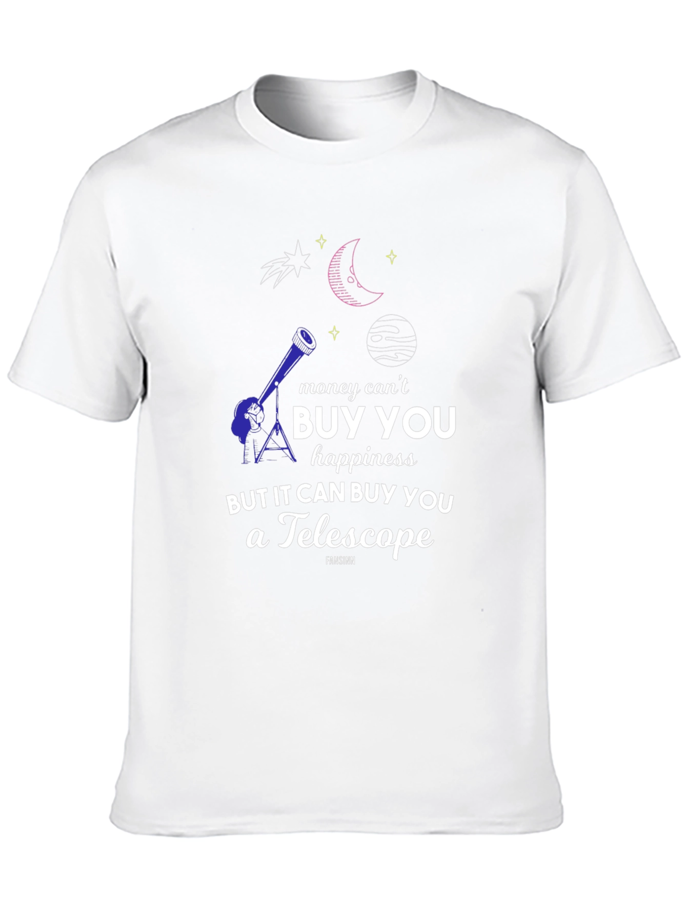 Telescope & Space Graphic T-Shirt - Buy Happiness!
