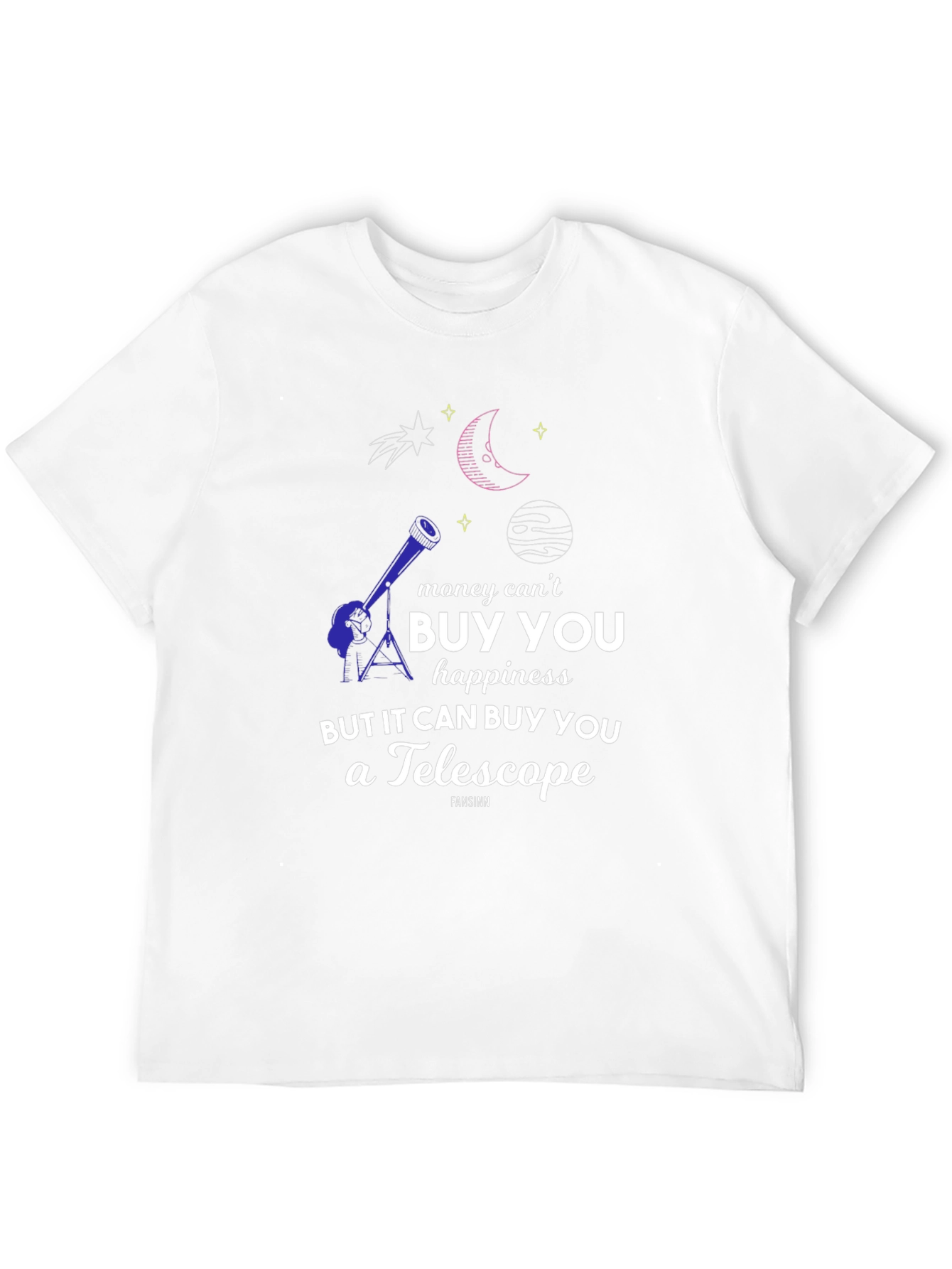 Telescope & Space Graphic T-Shirt - Buy Happiness!