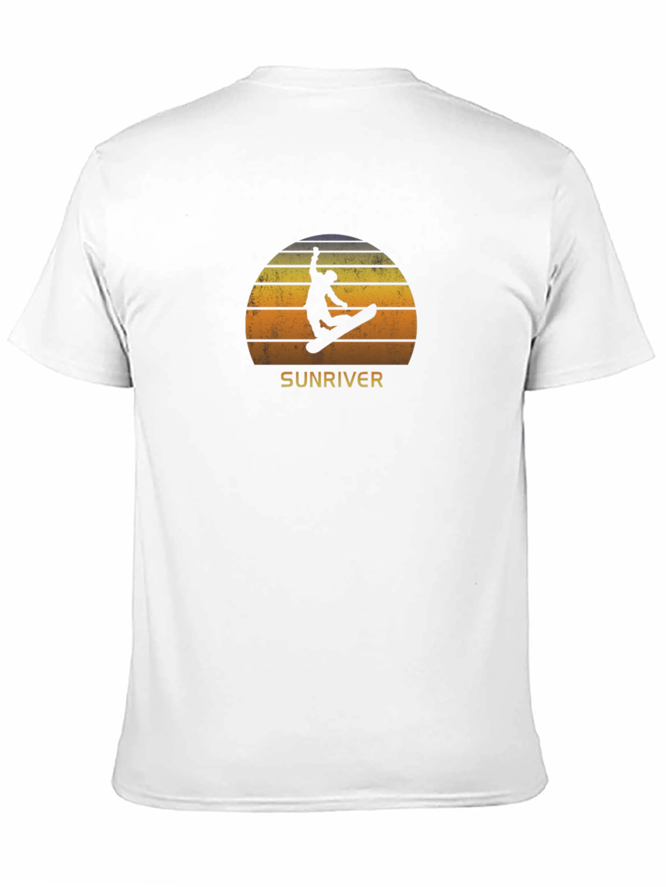 Sunriver Snowboarder Sunset Tee - Retro Cool
