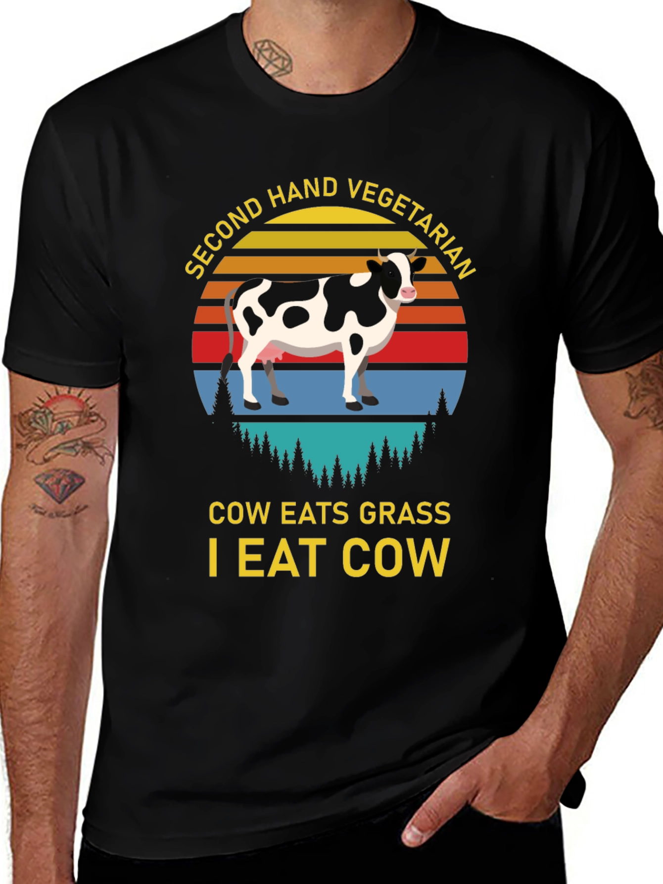 Second Hand Vegetarian Graphic Tee