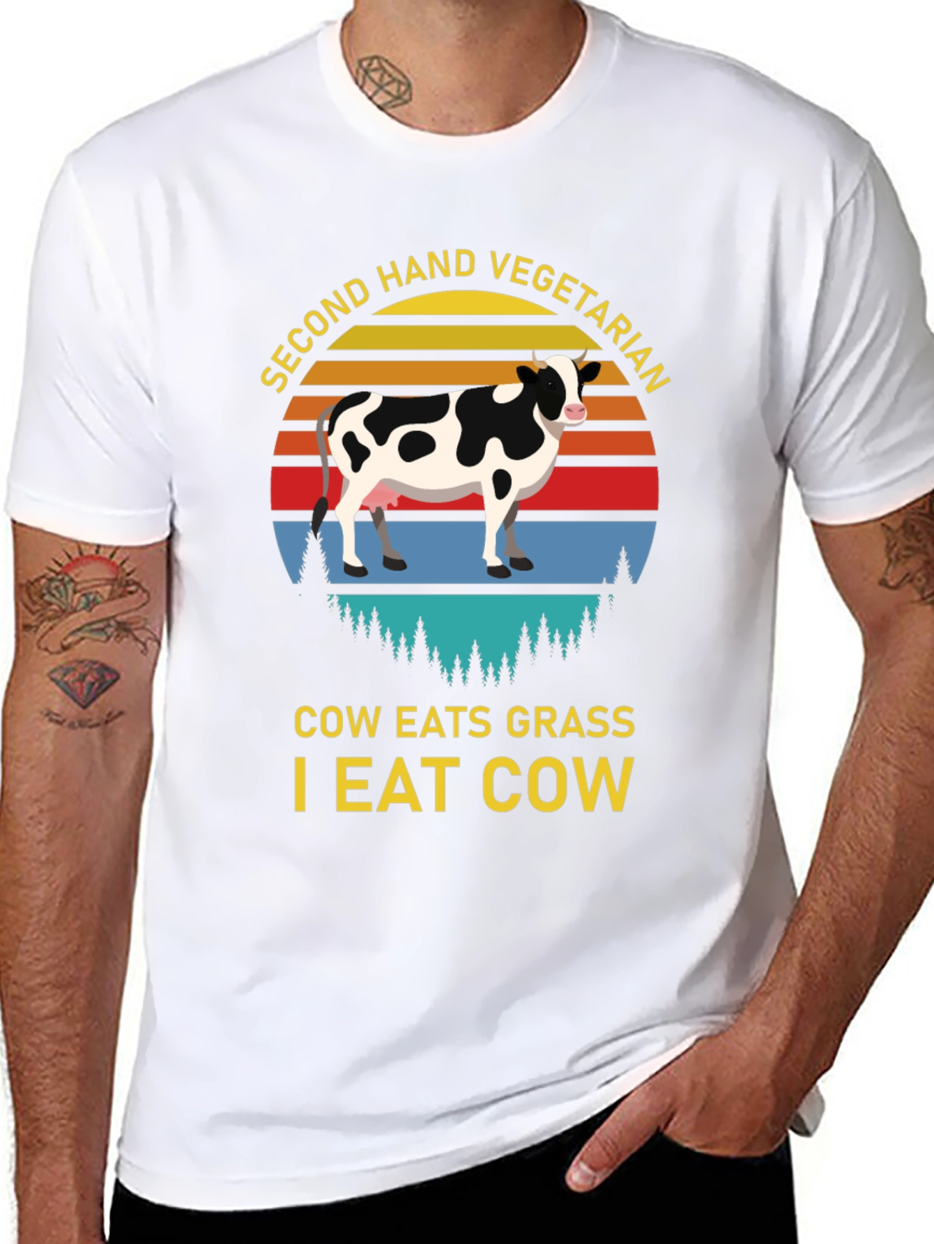 Second Hand Vegetarian Graphic Tee