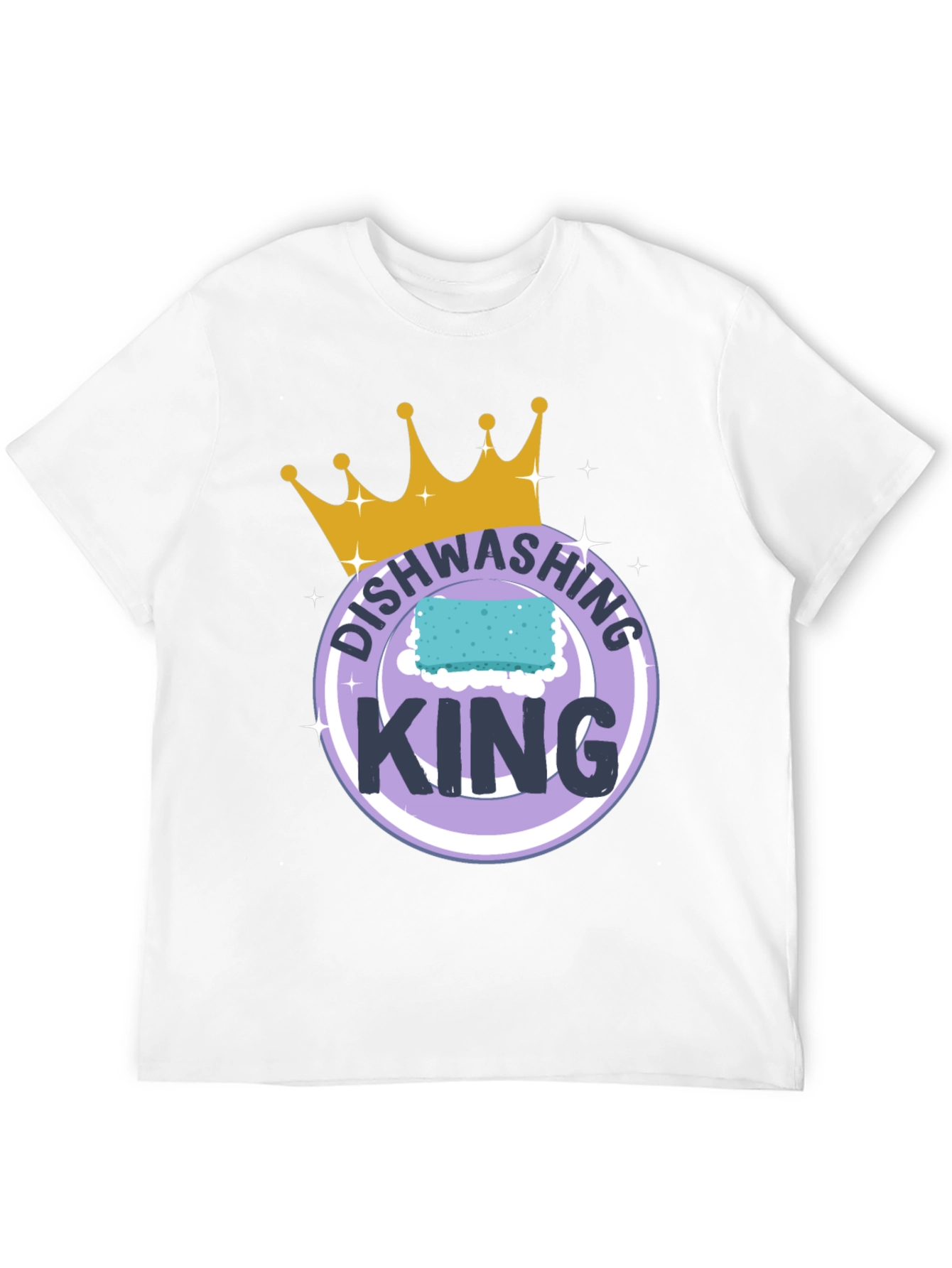 Dishwashing King T-Shirt Funny Cleaning Tee