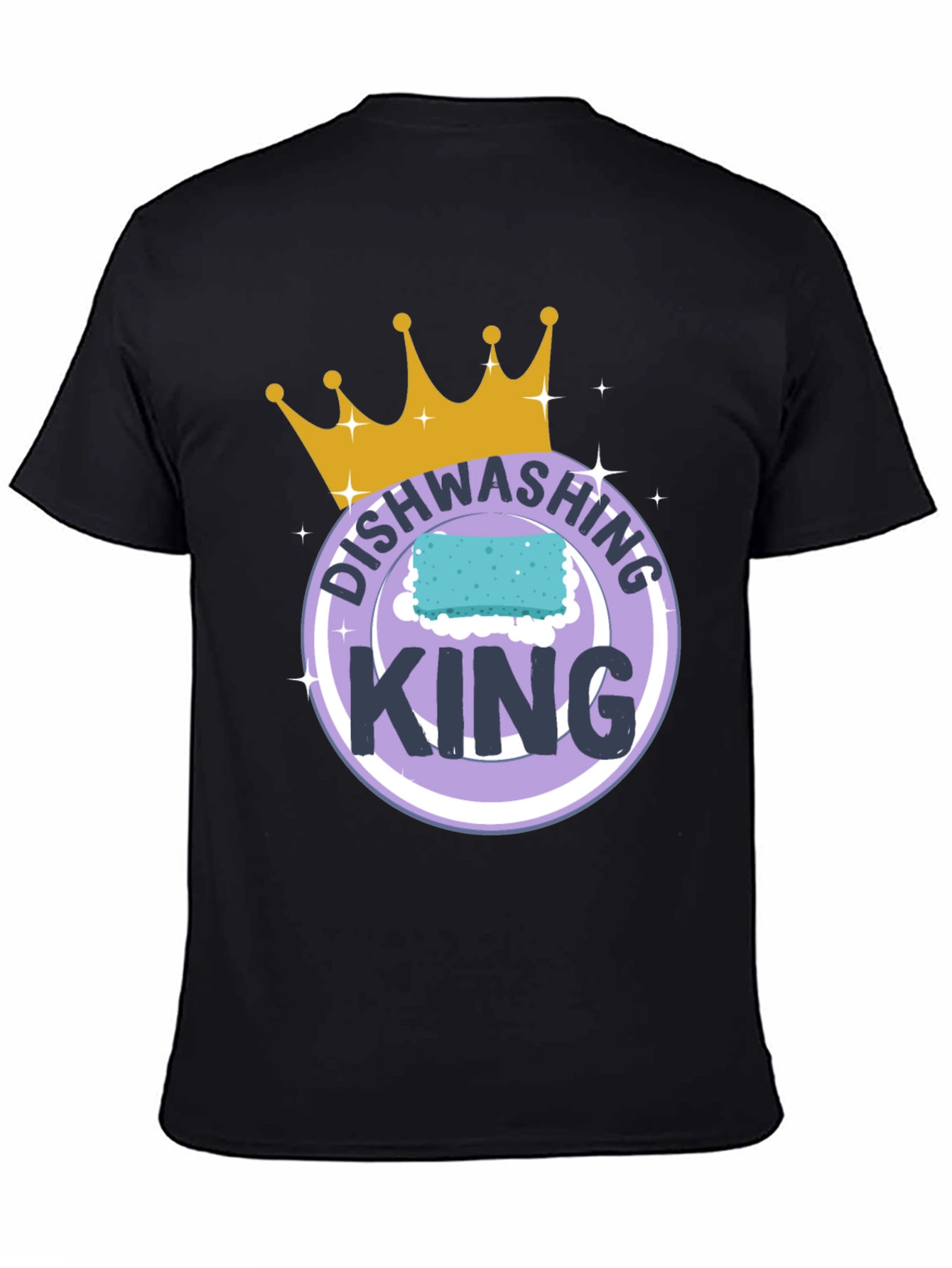 Dishwashing King T-Shirt Funny Cleaning Tee