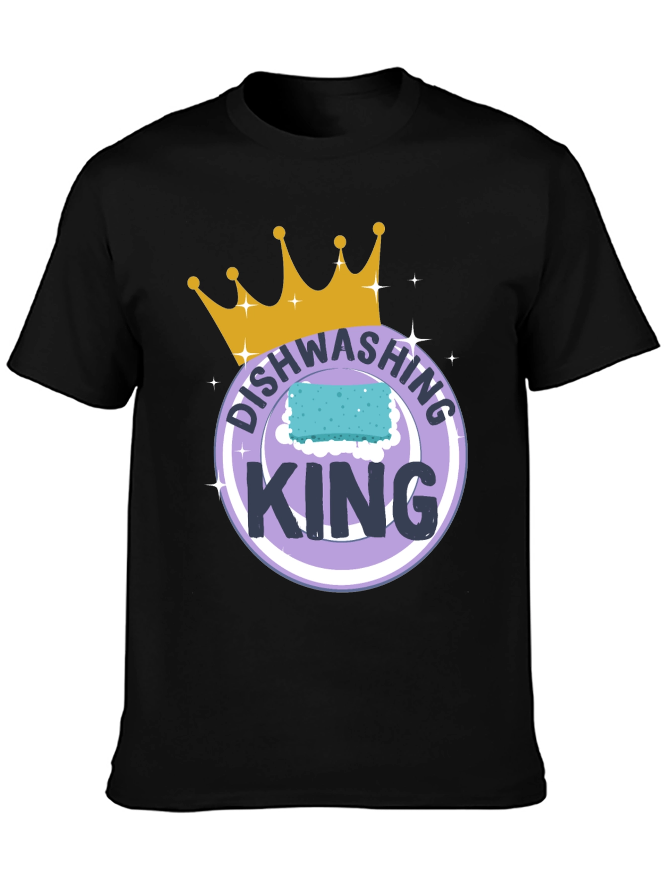 Dishwashing King T-Shirt Funny Cleaning Tee