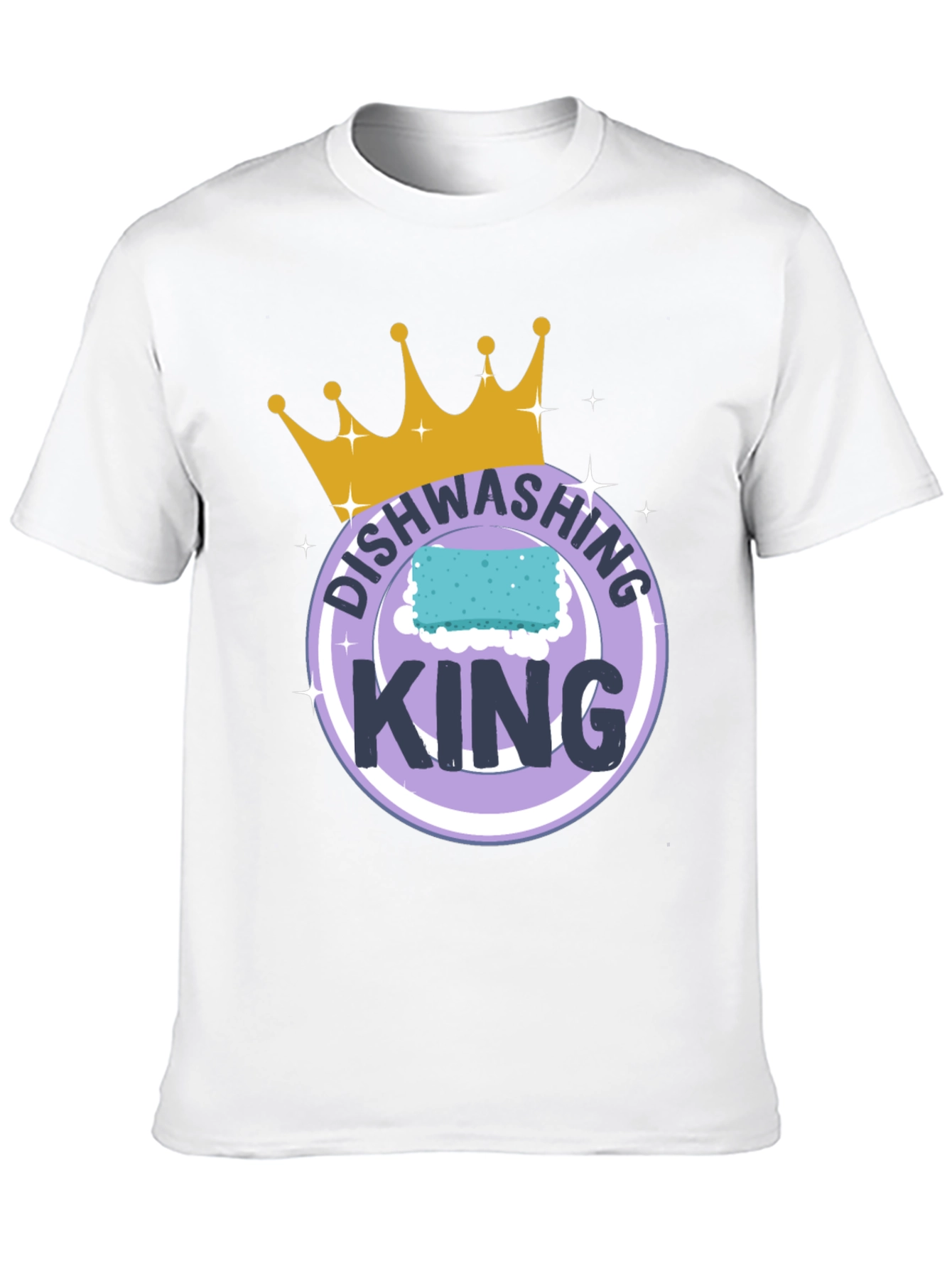 Dishwashing King T-Shirt Funny Cleaning Tee