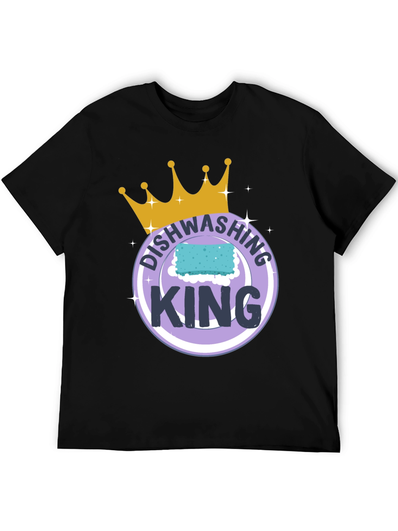 Dishwashing King T-Shirt Funny Cleaning Tee
