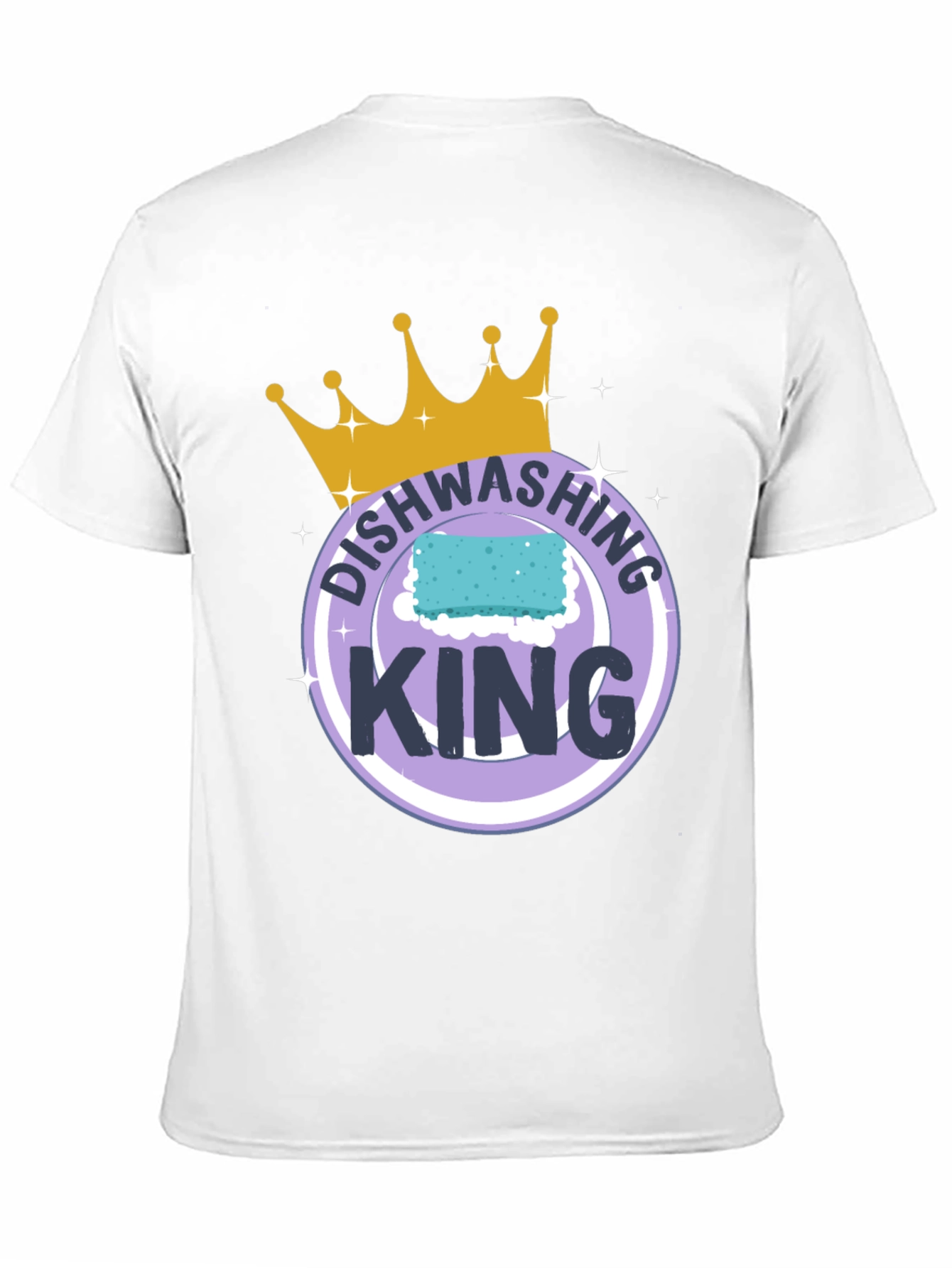 Dishwashing King T-Shirt Funny Cleaning Tee