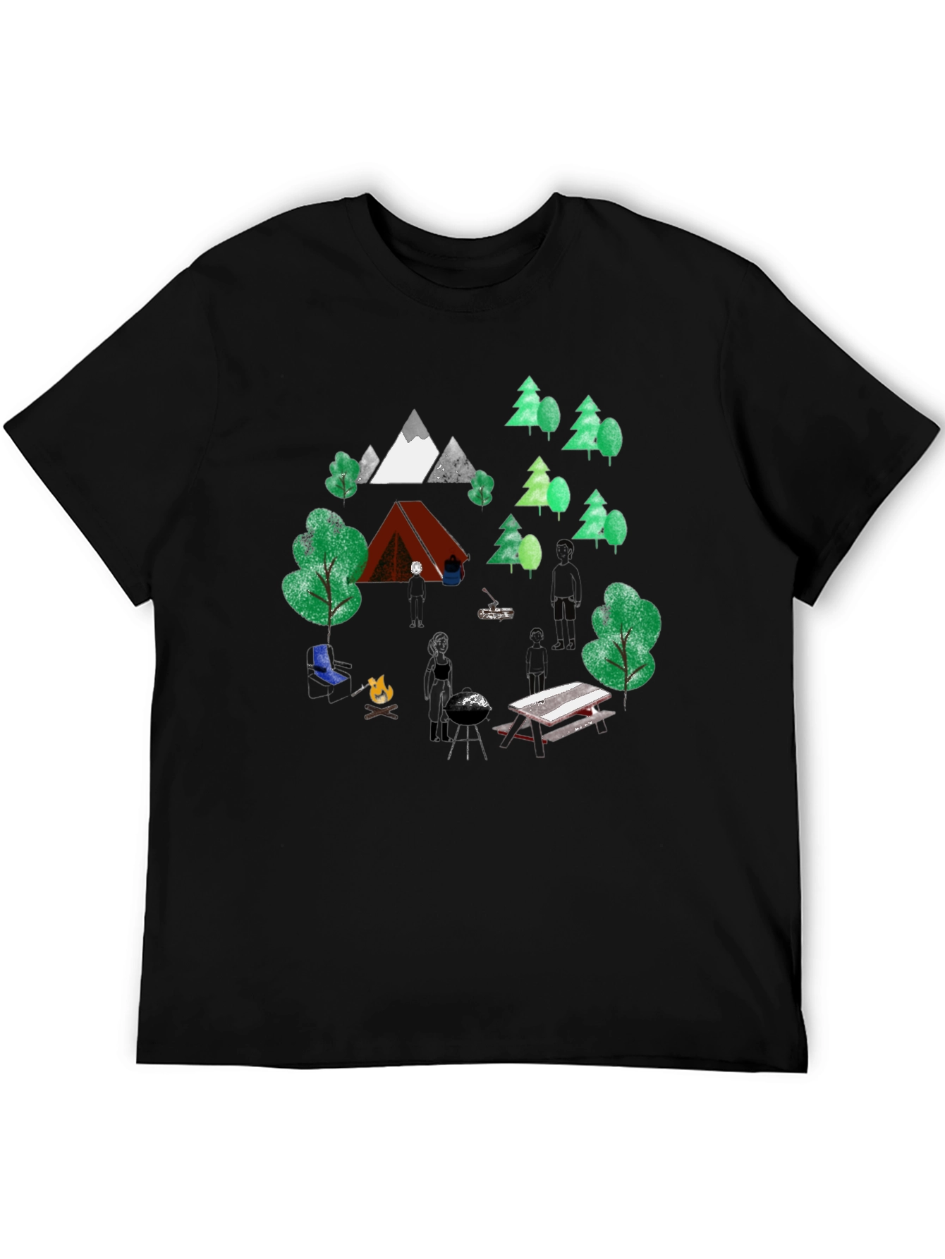 Camping Trip Graphic Tee - Nature Lover T-Shirt