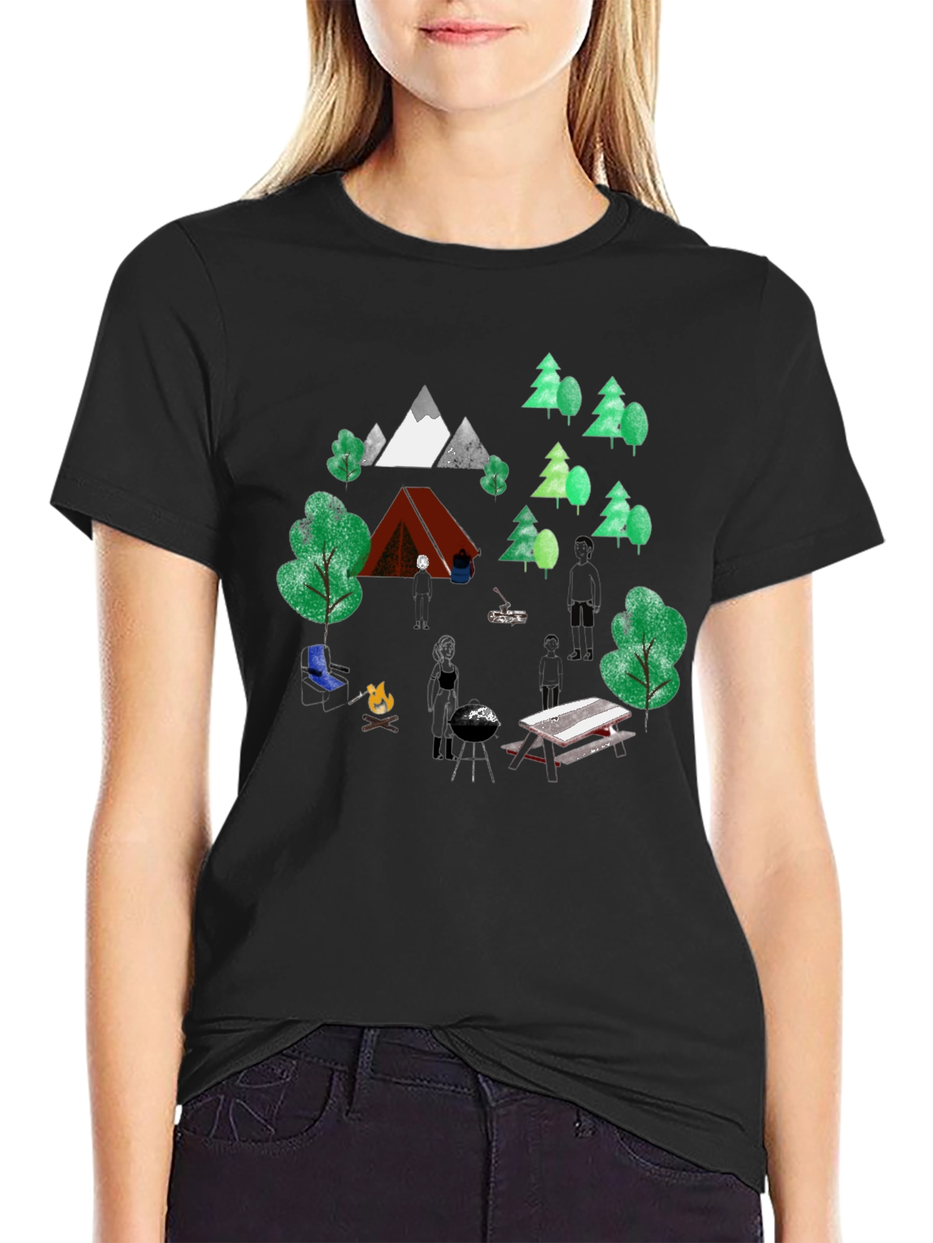 Camping Trip Graphic Tee - Nature Lover T-Shirt